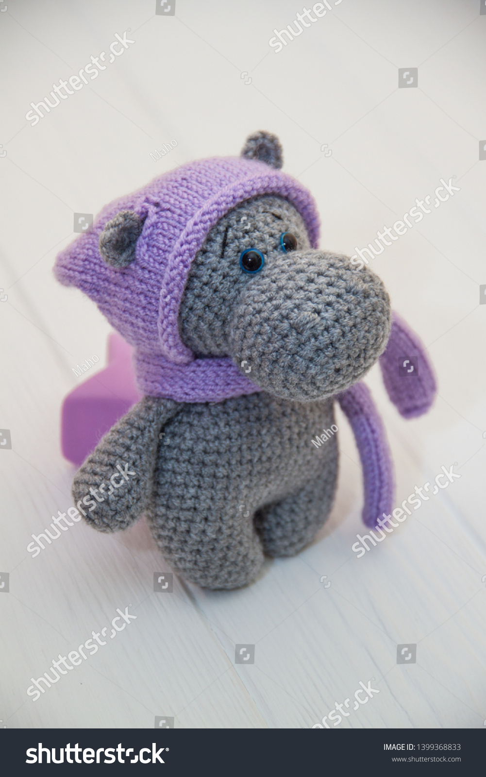 crochet hippo hat