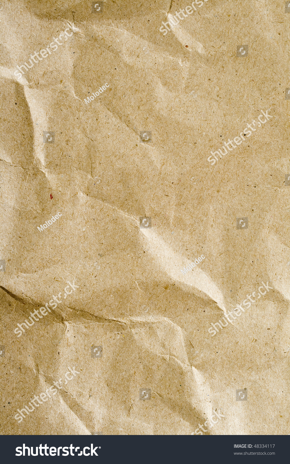 Crushed Paper Texture Of Old Paper Background. Stock Photo 48334117 ...