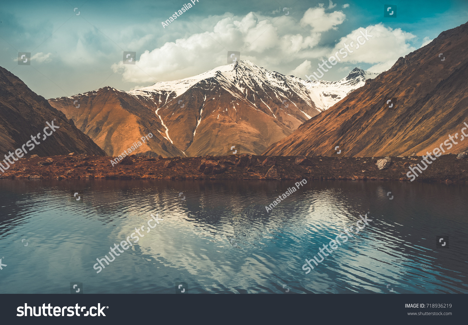 Crystal Clear Mountain Lake Caucasus Georgia Stock Photo Edit Now