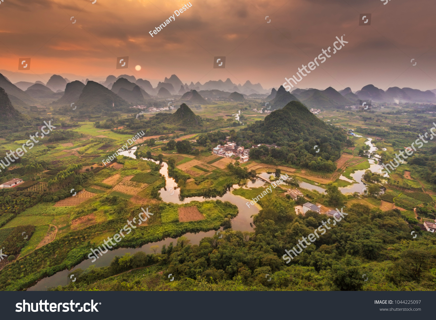 cuiping hill evening yangshuo china nature stock image 1044225097 https www shutterstock com image photo cuiping hill evening yangshuo china 1044225097