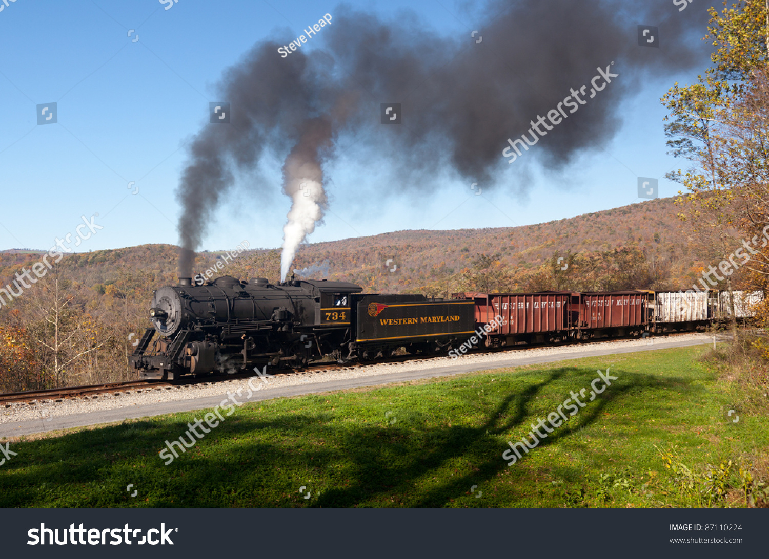 Cumberland, Md - October 17: Western Maryland Railroad Steam Train On ...