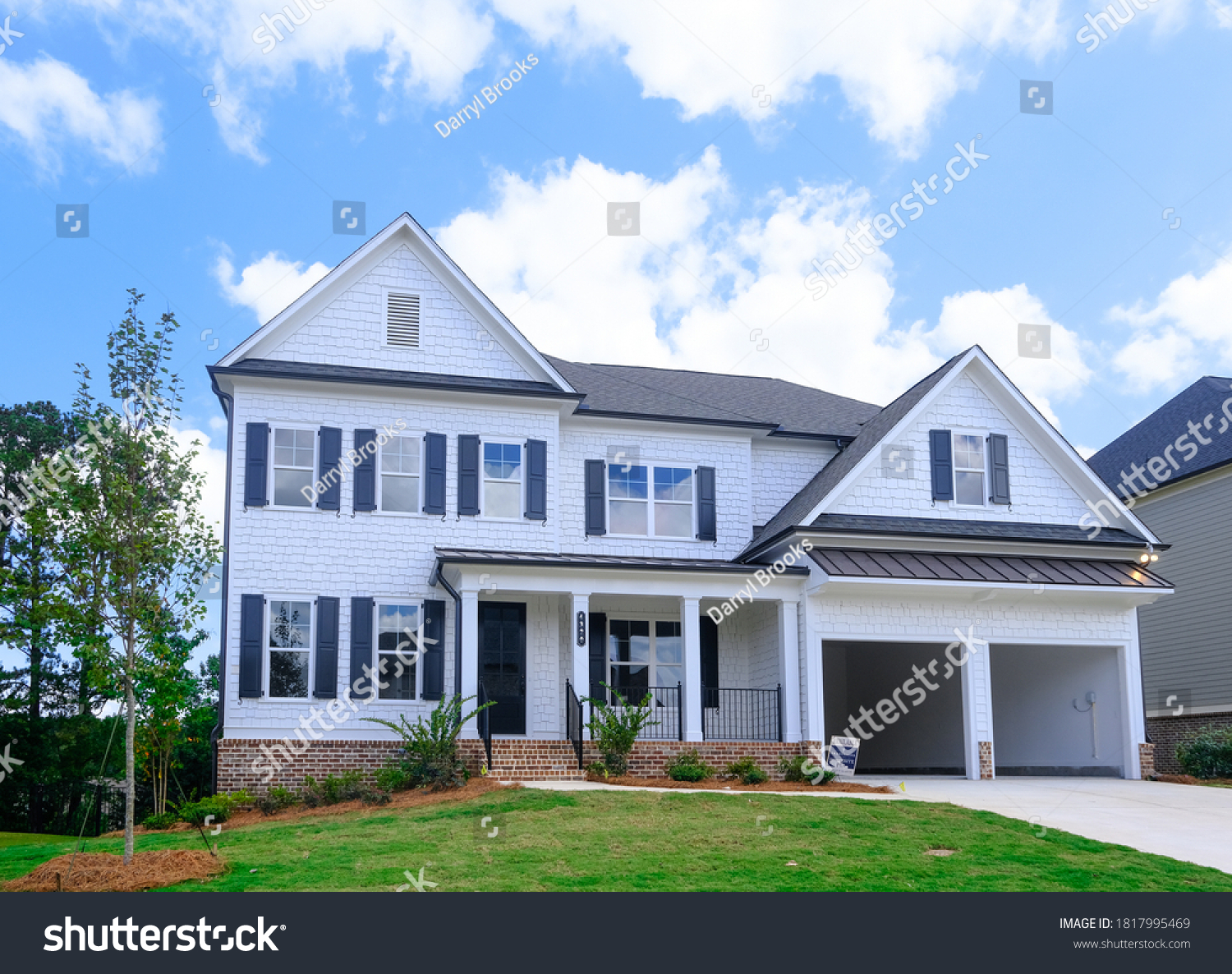 18 830 Georgia Homes Images Stock Photos Vectors Shutterstock   Stock Photo Cumming Georgia September The Housing Market Is Facing A New Boom In Growth Thanks To 1817995469 