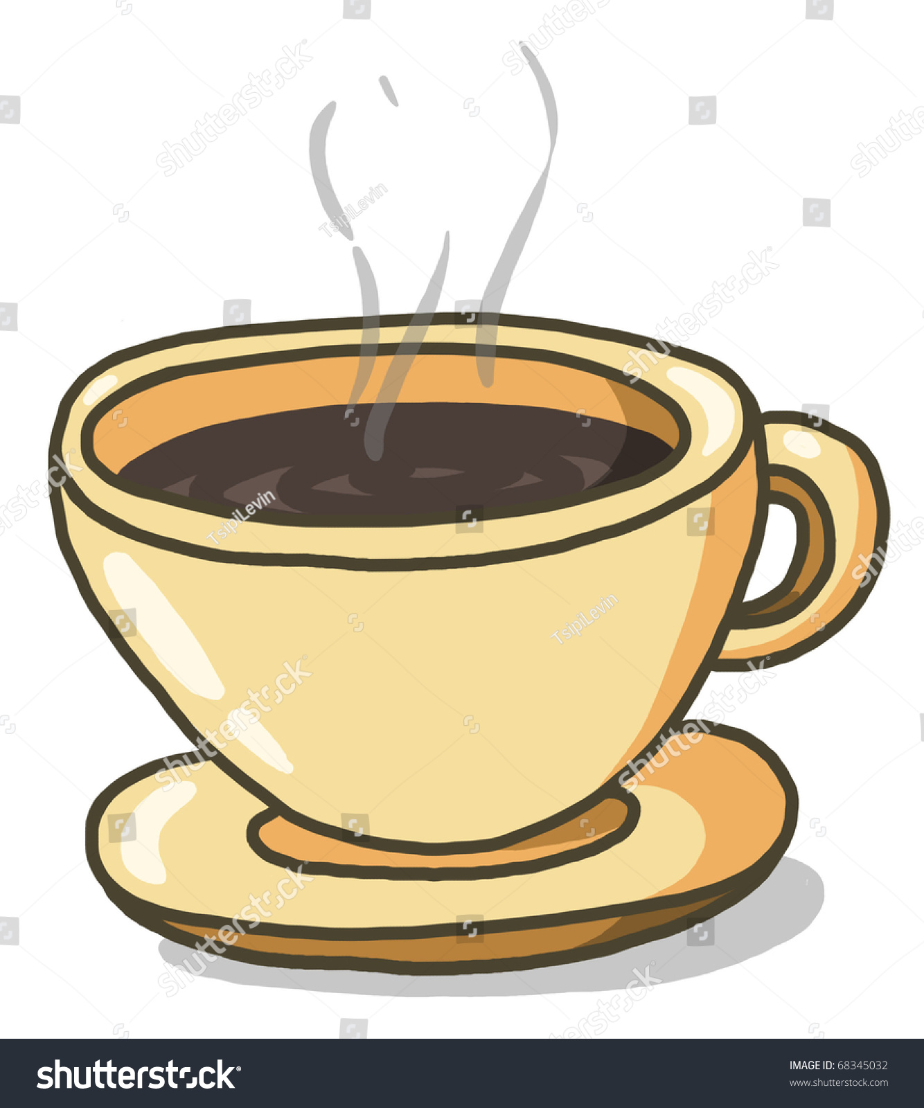 Cup Of Coffee Illustration; Espresso Coffee Cup - 68345032 : Shutterstock