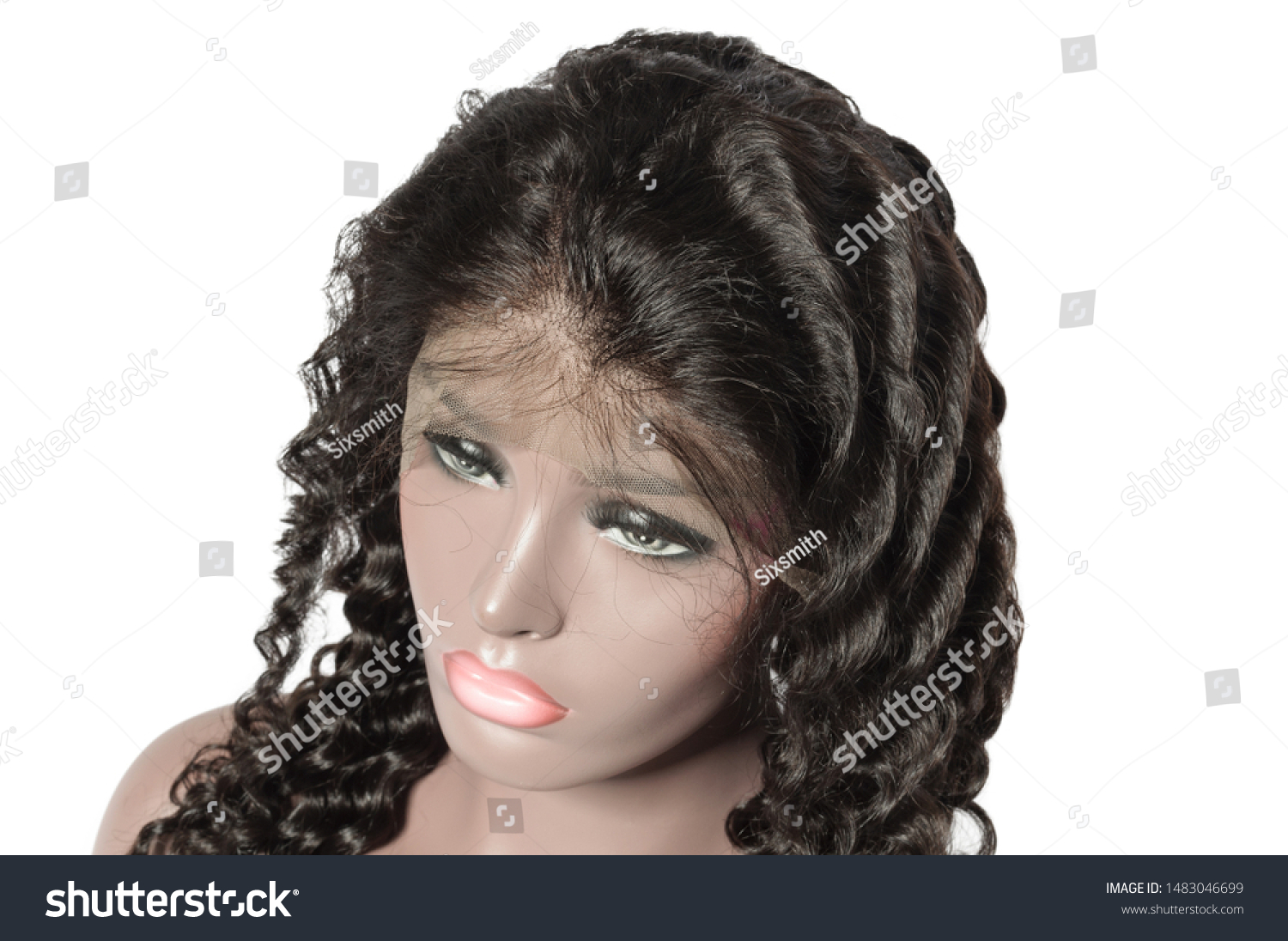 Curly Black Human Hair Weaves Extensions Stock Photo Edit Now