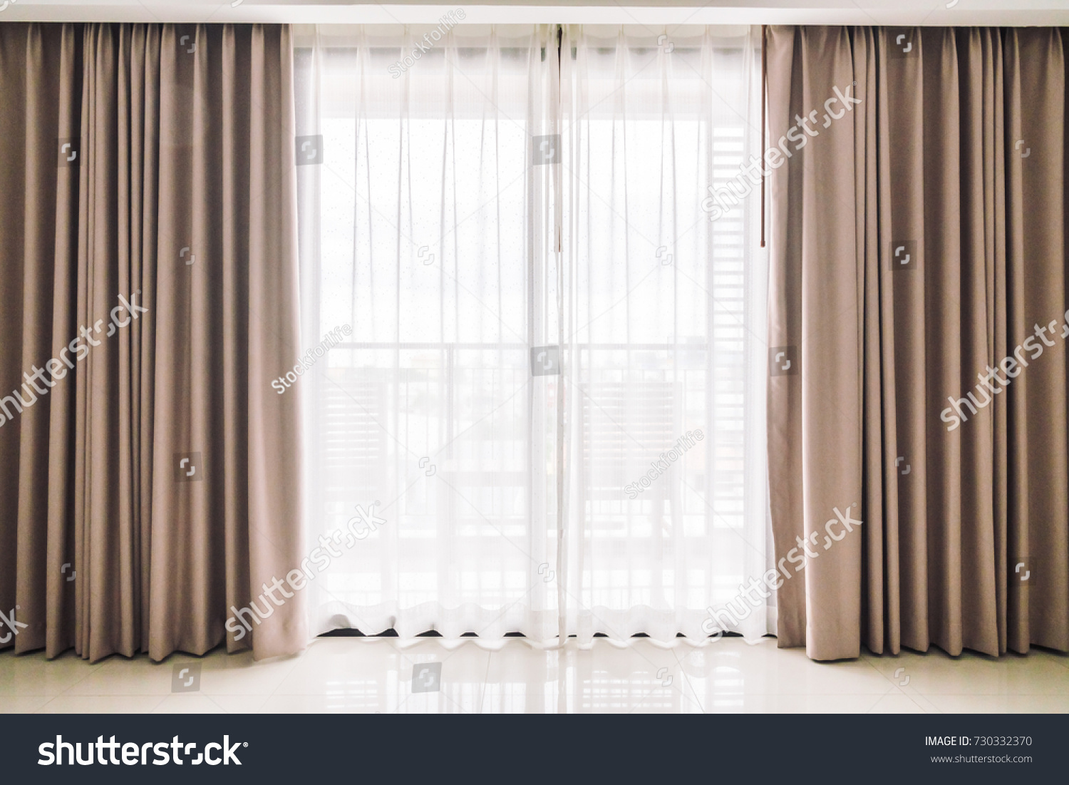 Curtains Window Decoration Interior Room Stock Photo 730332370 Shutterstock