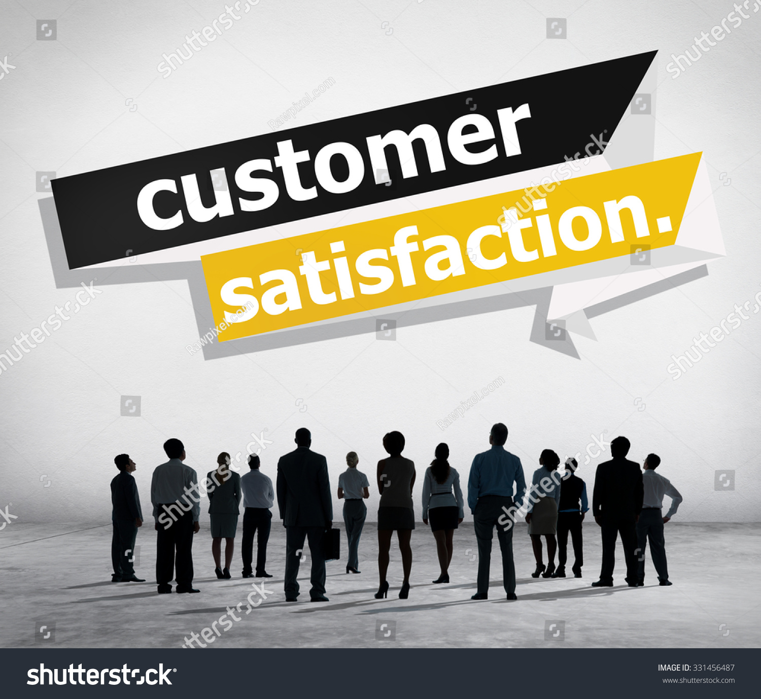 Customer Satisfaction Service Efficiency Consumer Concept Stock Photo ...