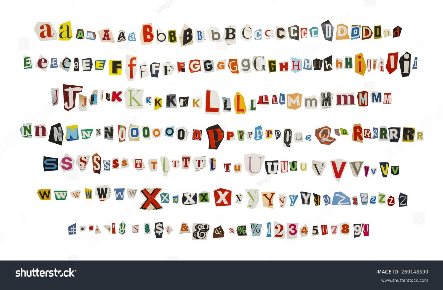 Ransom Note Letters Images Stock Photos And Vectors Shutterstock