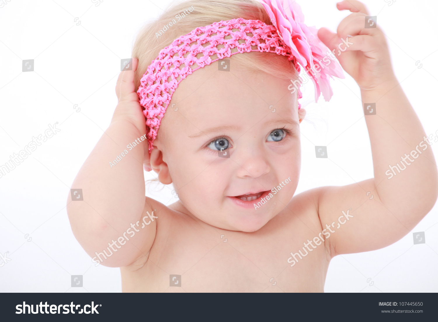 Cute Adorable Baby Girl Toddler Blond Stock Photo Edit Now 107445650