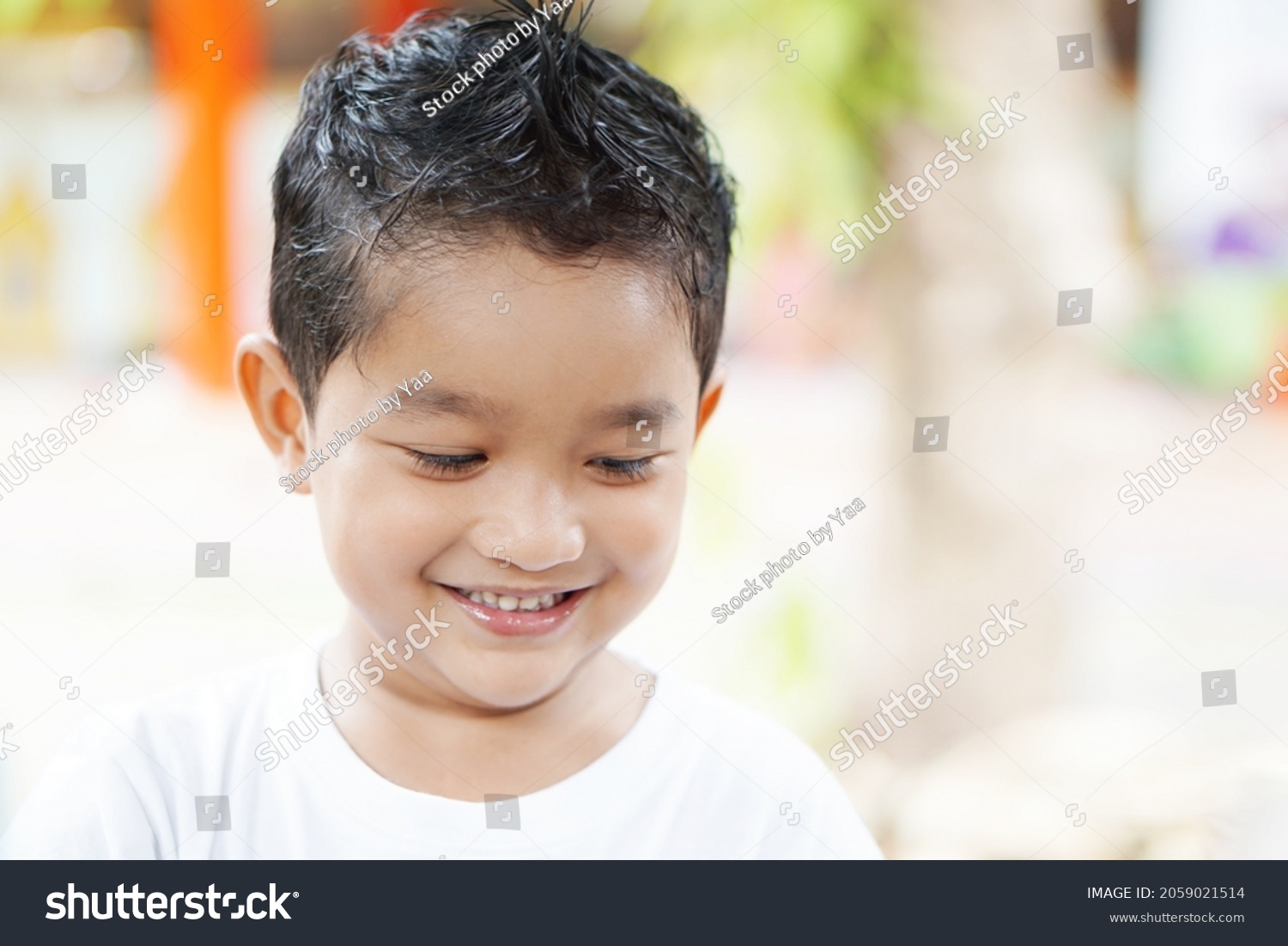 Cute Asian Child Little Thai Boy Stock Photo 2059021514 | Shutterstock