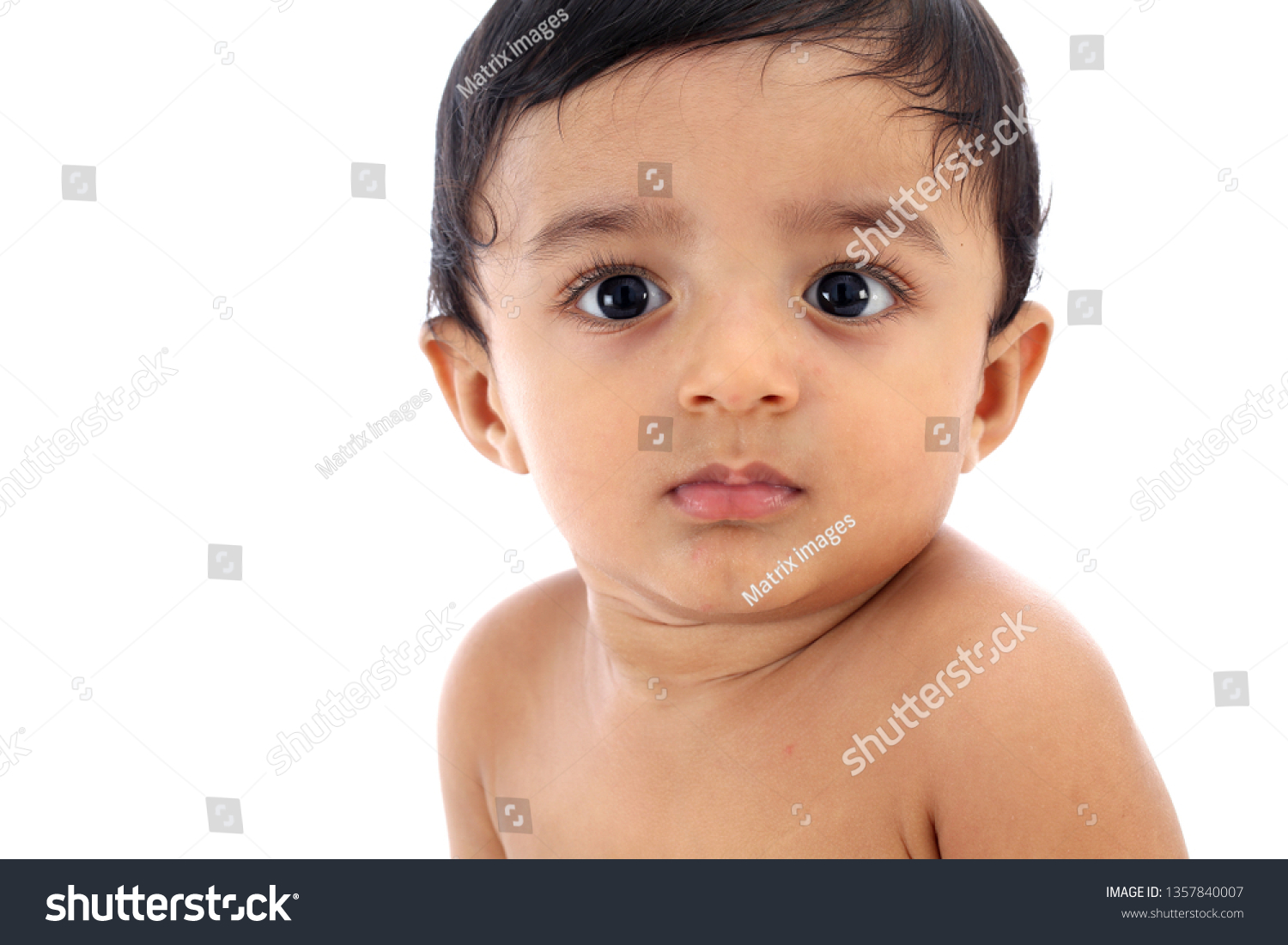 Cute Baby Boy Funny Expression Stock Photo Edit Now 1357840007