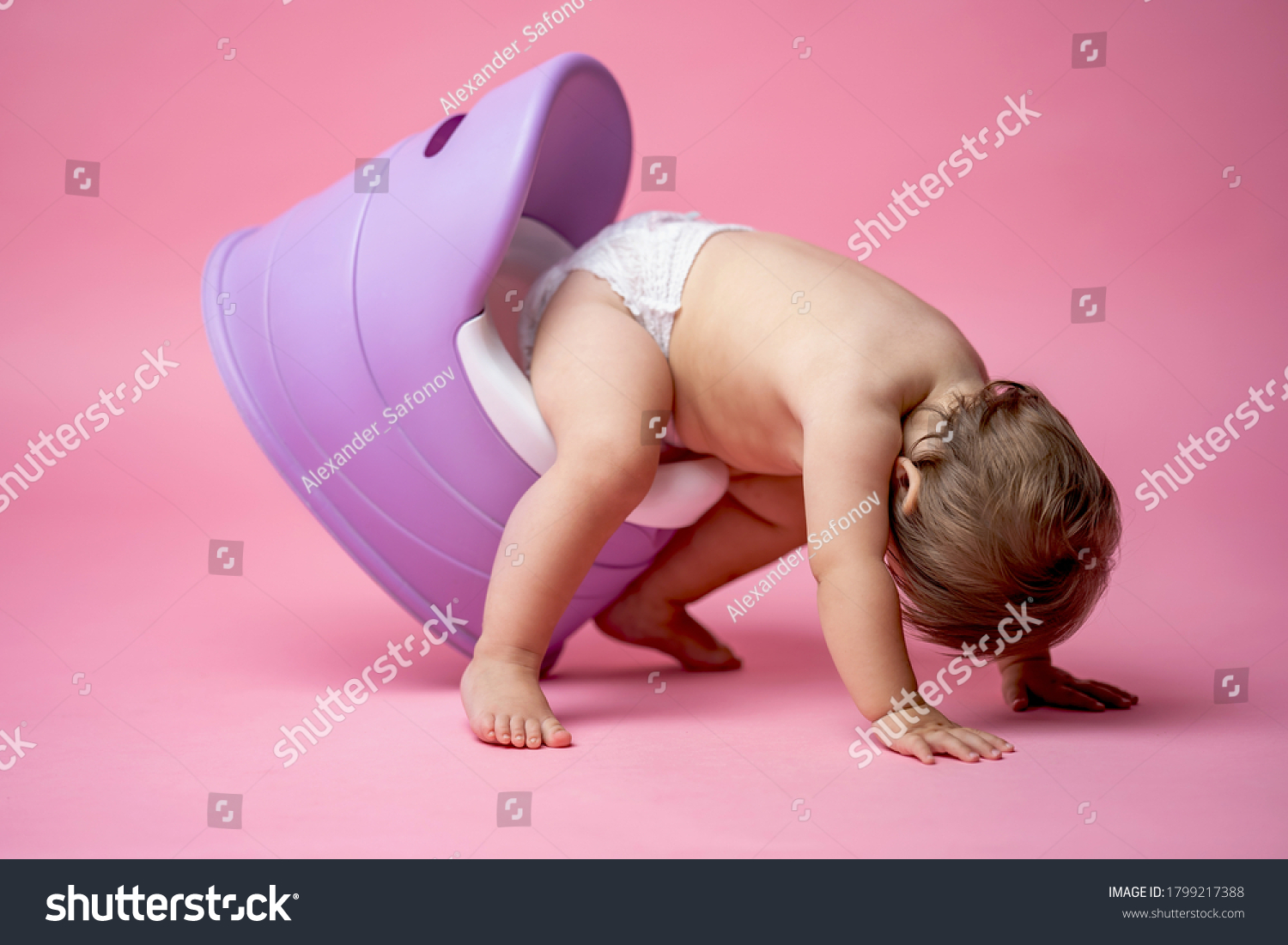 Cute Baby Diaper Sitting On Potty Stock Photo Edit Now Cute Baby Diaper Sitting On Potty Stock Photo Edit Now