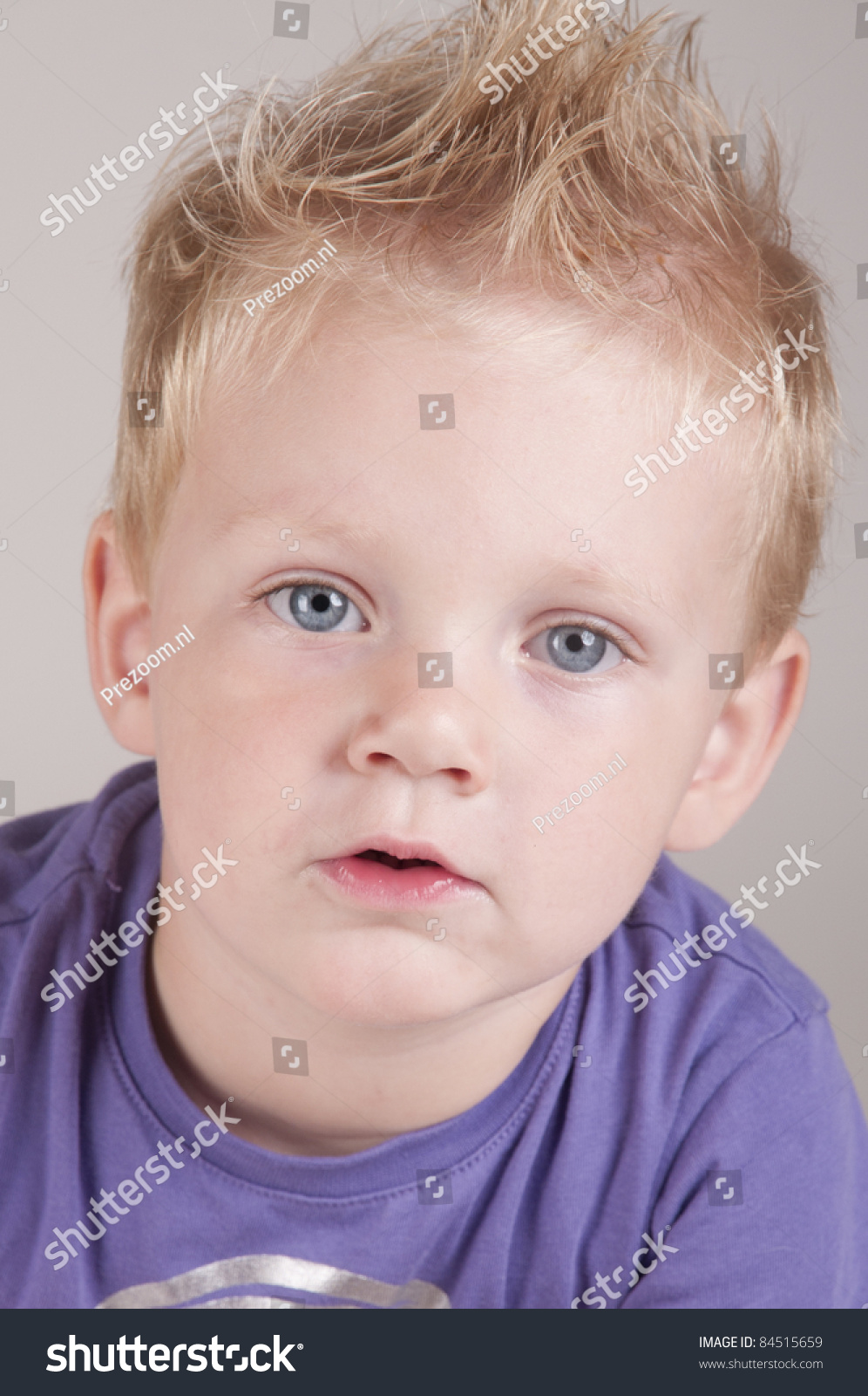 Cute Blue Eyes Boy Blonde Hair Stock Photo 84515659 Shutterstock