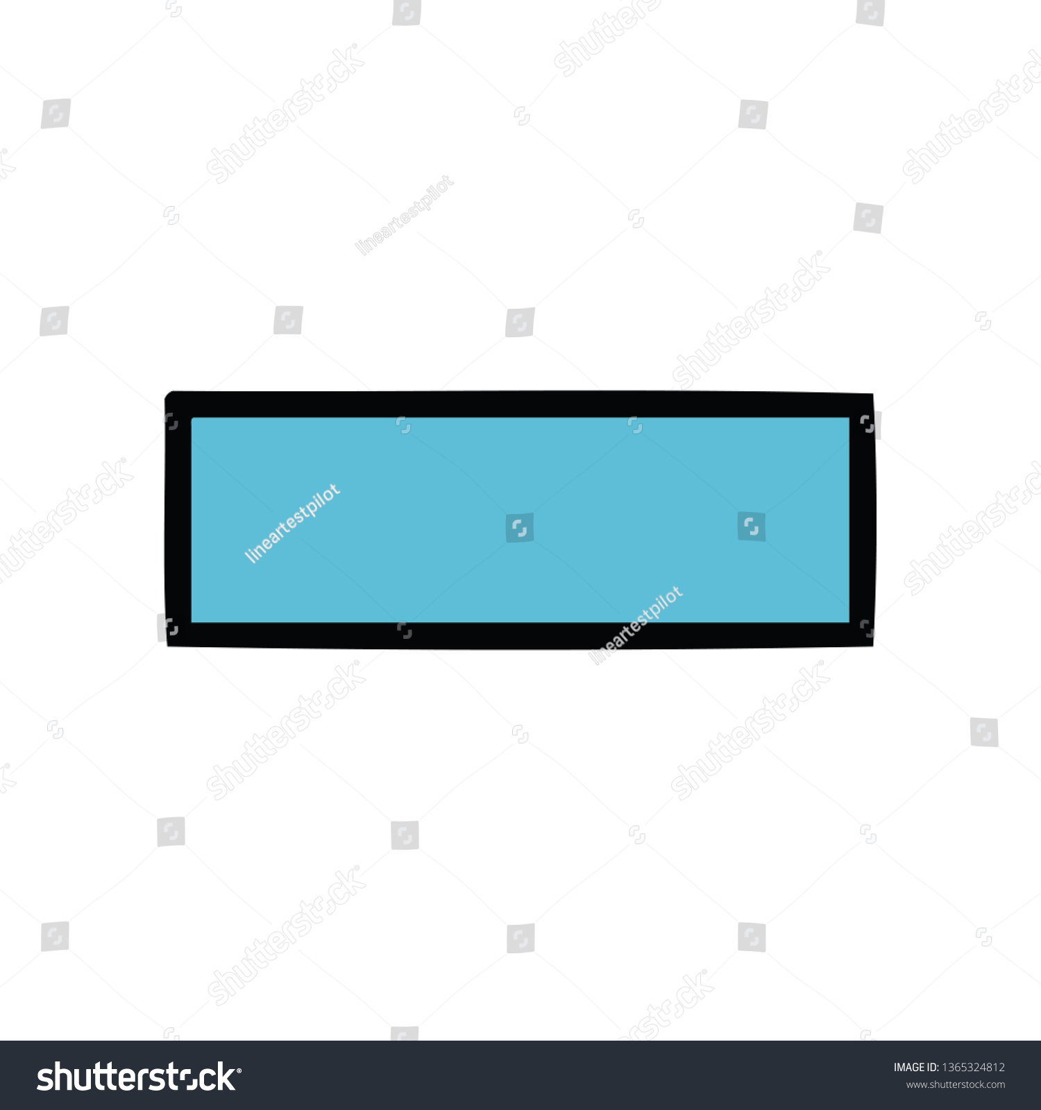 Cute Cartoon Minus Symbol Stock Illustration 1365324812