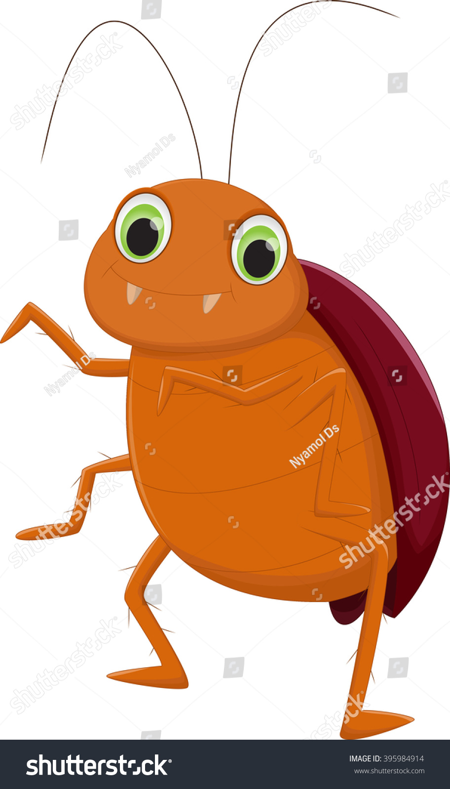 Cute Cockroach Cartoon Stock Illustration 395984914 - Shutterstock