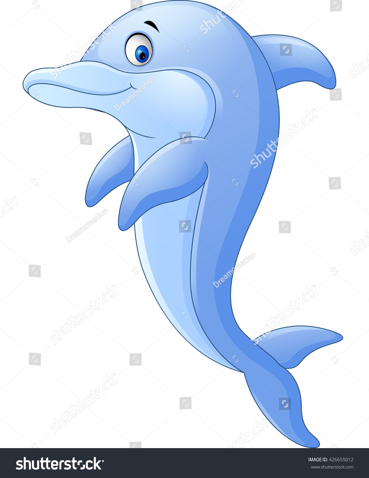 Cute Dolphin Cartoon Stock Photo 426655012 : Shutterstock