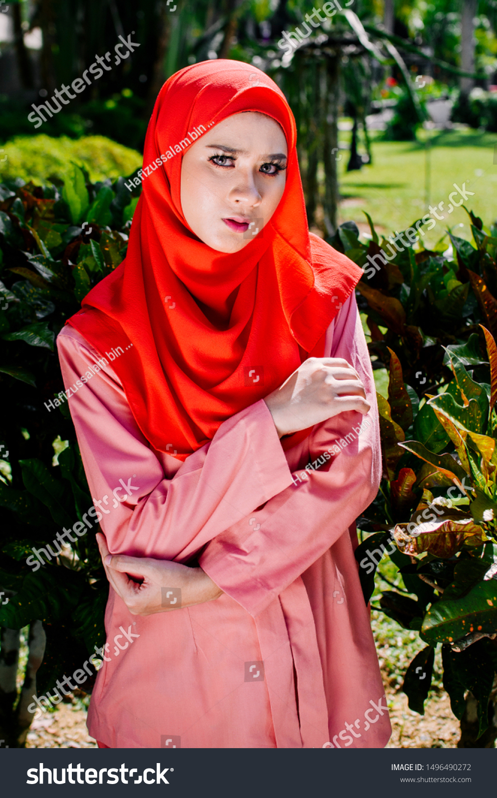 Cute Female Model Wearing Baju Kebaya Stock Photo (Edit Now 