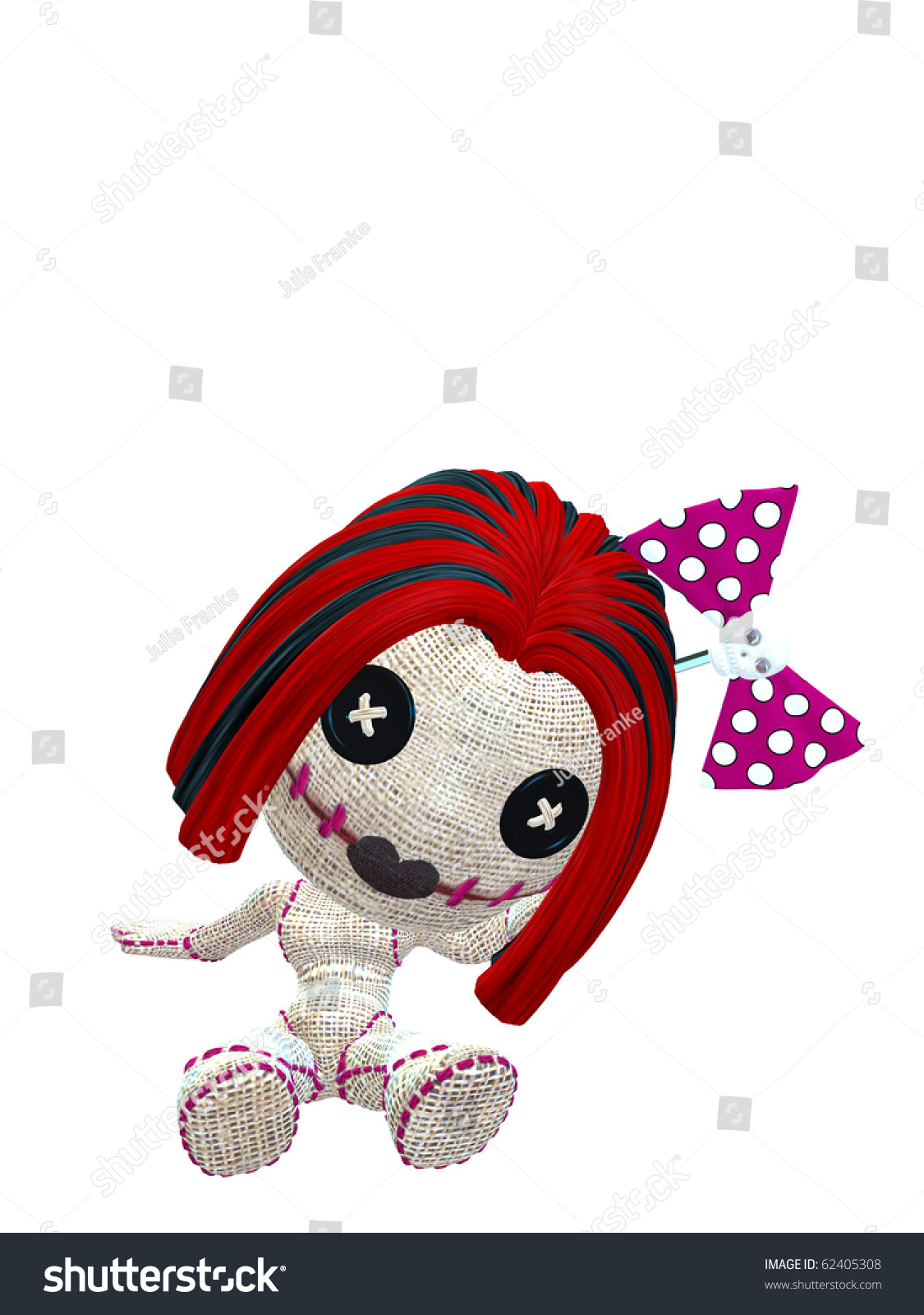 red headed voodoo doll