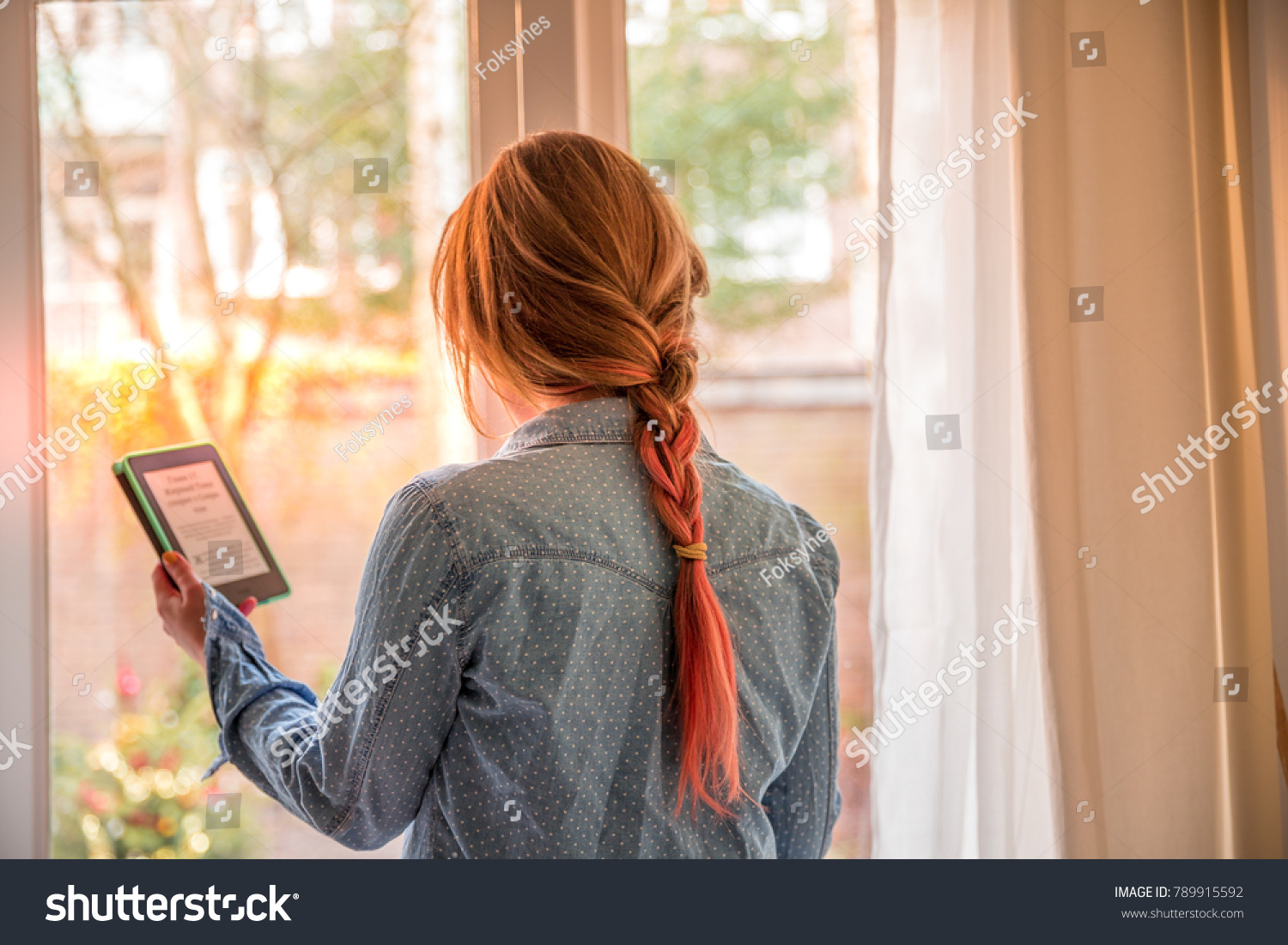 Cute Girl Long Braided Hair Near Stock Photo Edit Now 789915592