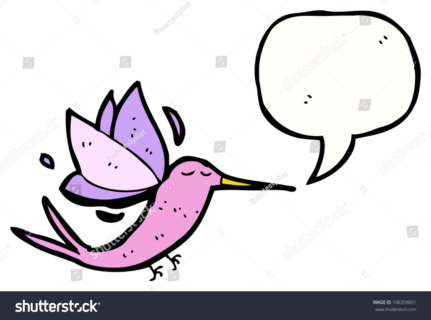 Cute Hummingbird Cartoon Stock Illustration 106358651 | Shutterstock