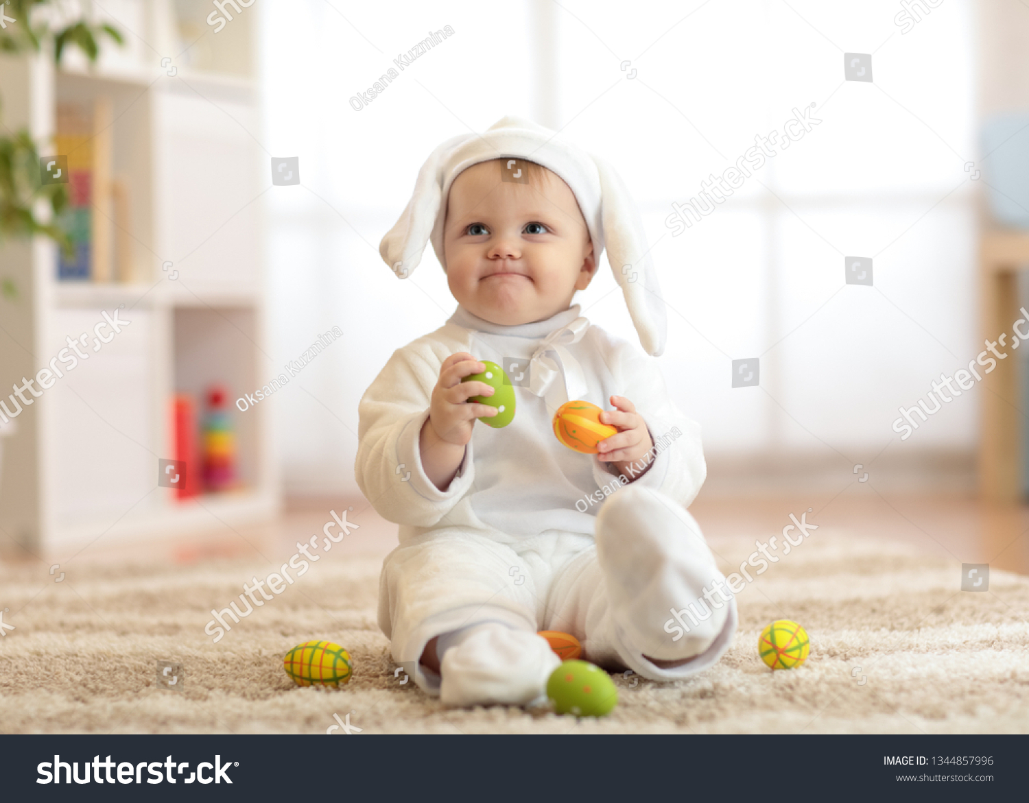 white bunny costume baby