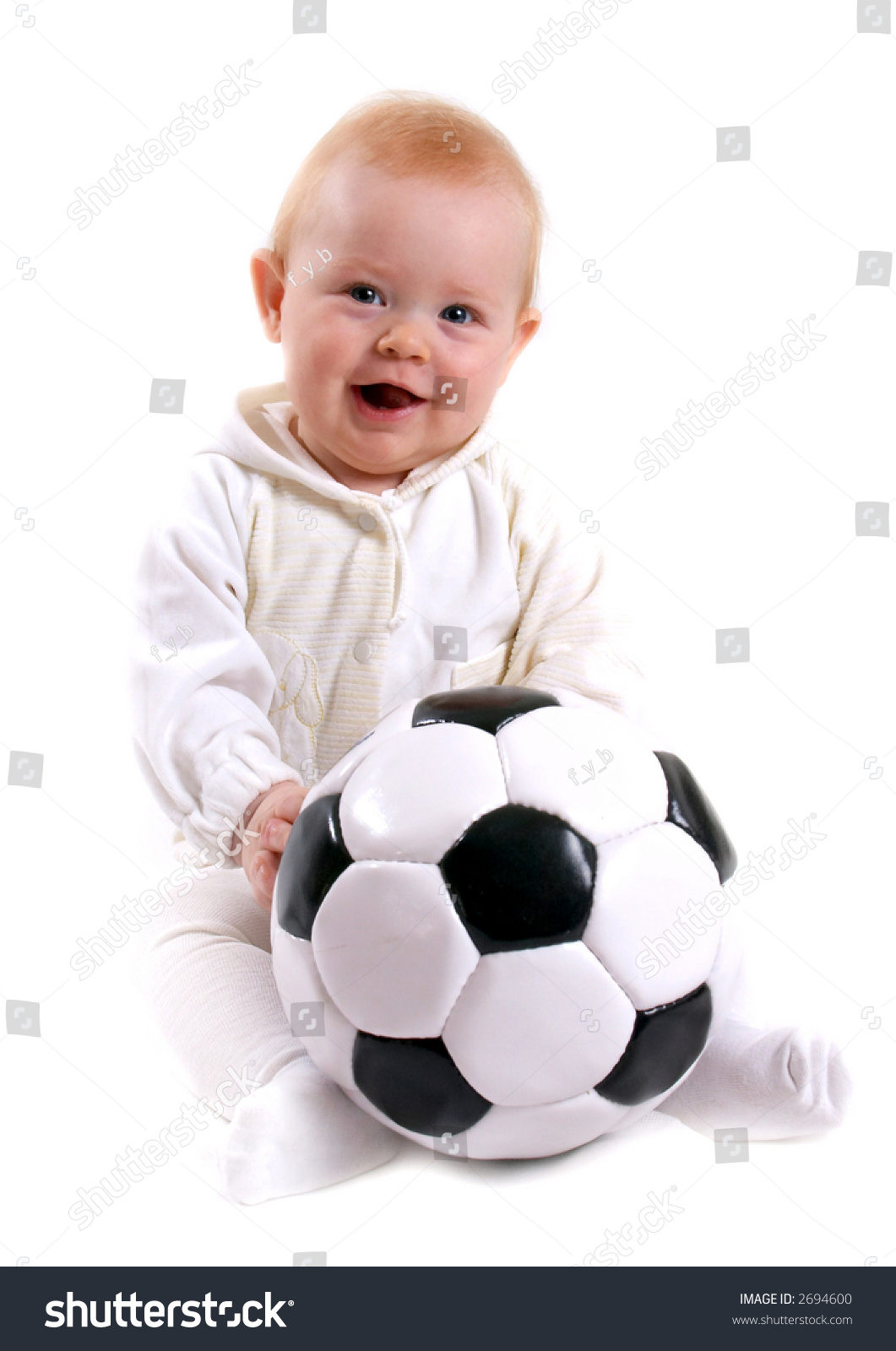 Cute Little Baby Soccer Ball Stock Photo 2694600 | Shutterstock