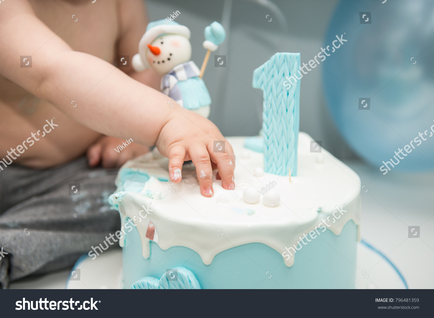Cute Little Boy Eating His First Stock Photo Edit Now 796481359