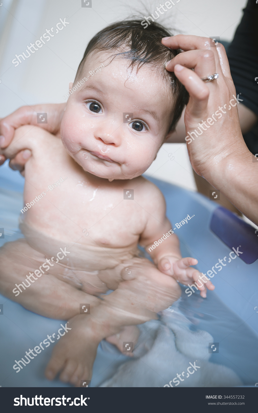 Cute 6 Month Old Mixed Race Stock Photo Edit Now 344557232