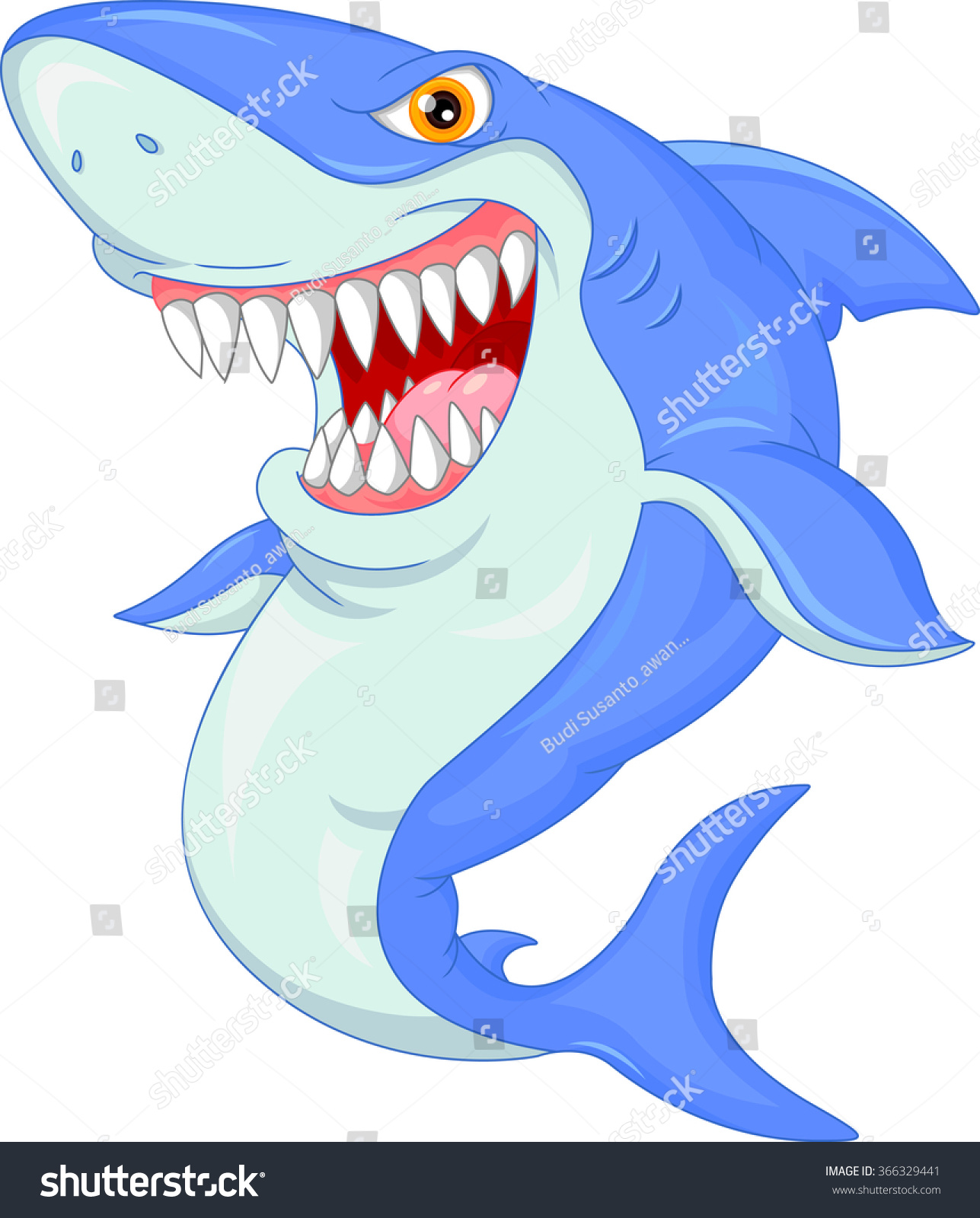 Cute Shark Cartoon Stock Illustration 366329441 - Shutterstock