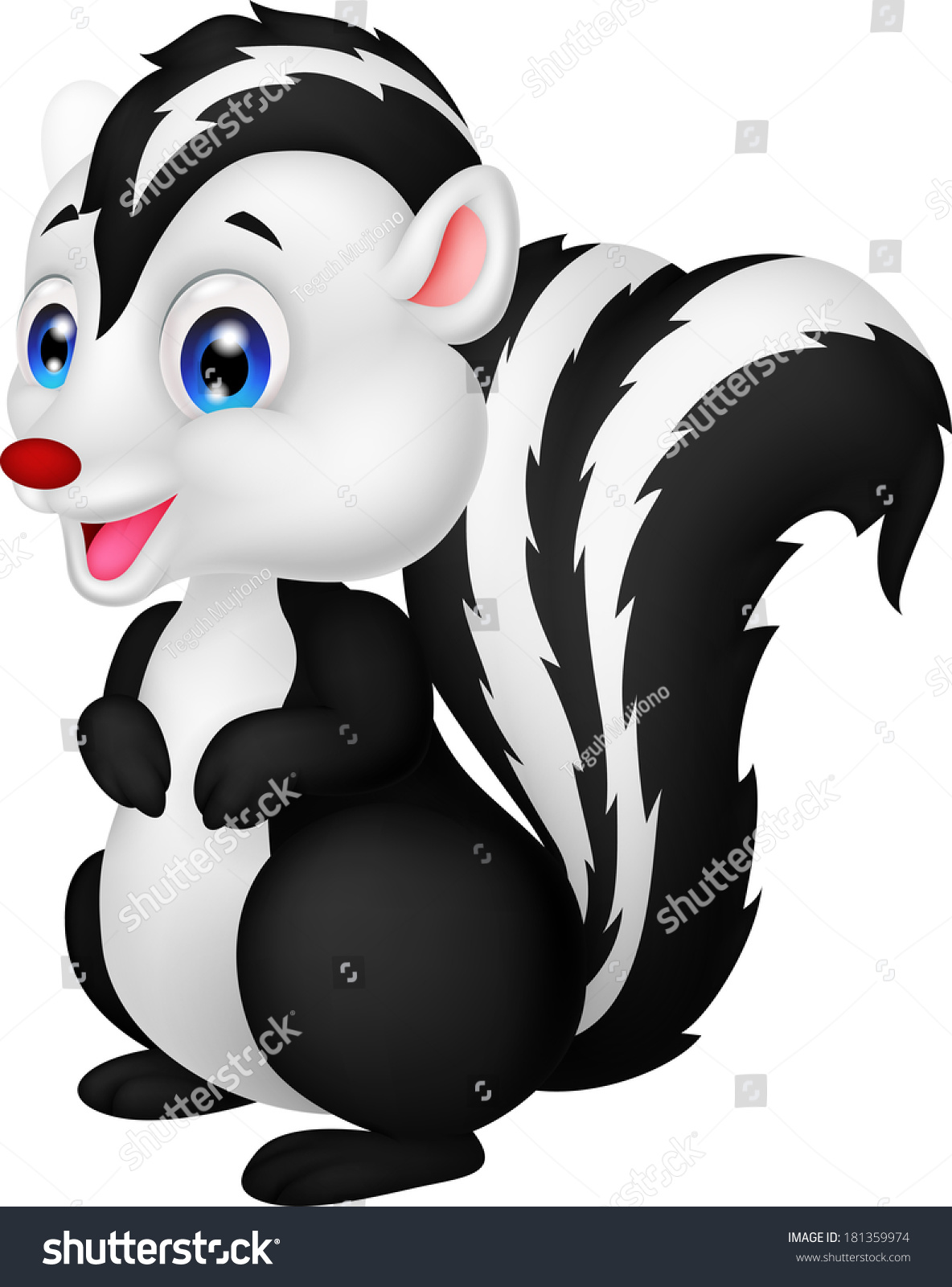 Cute Skunk Cartoon Stock Photo 181359974 : Shutterstock