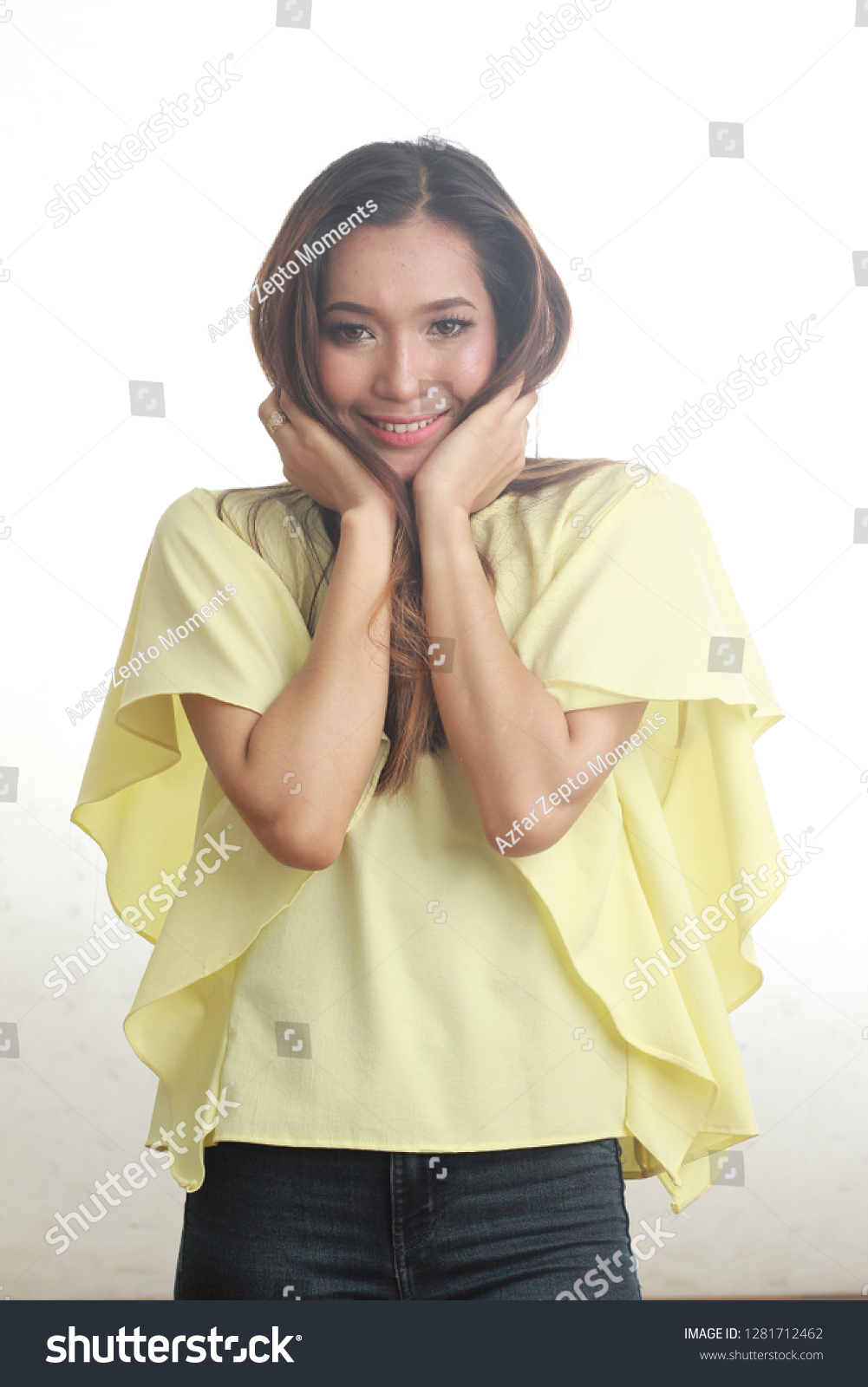 soft yellow blouse