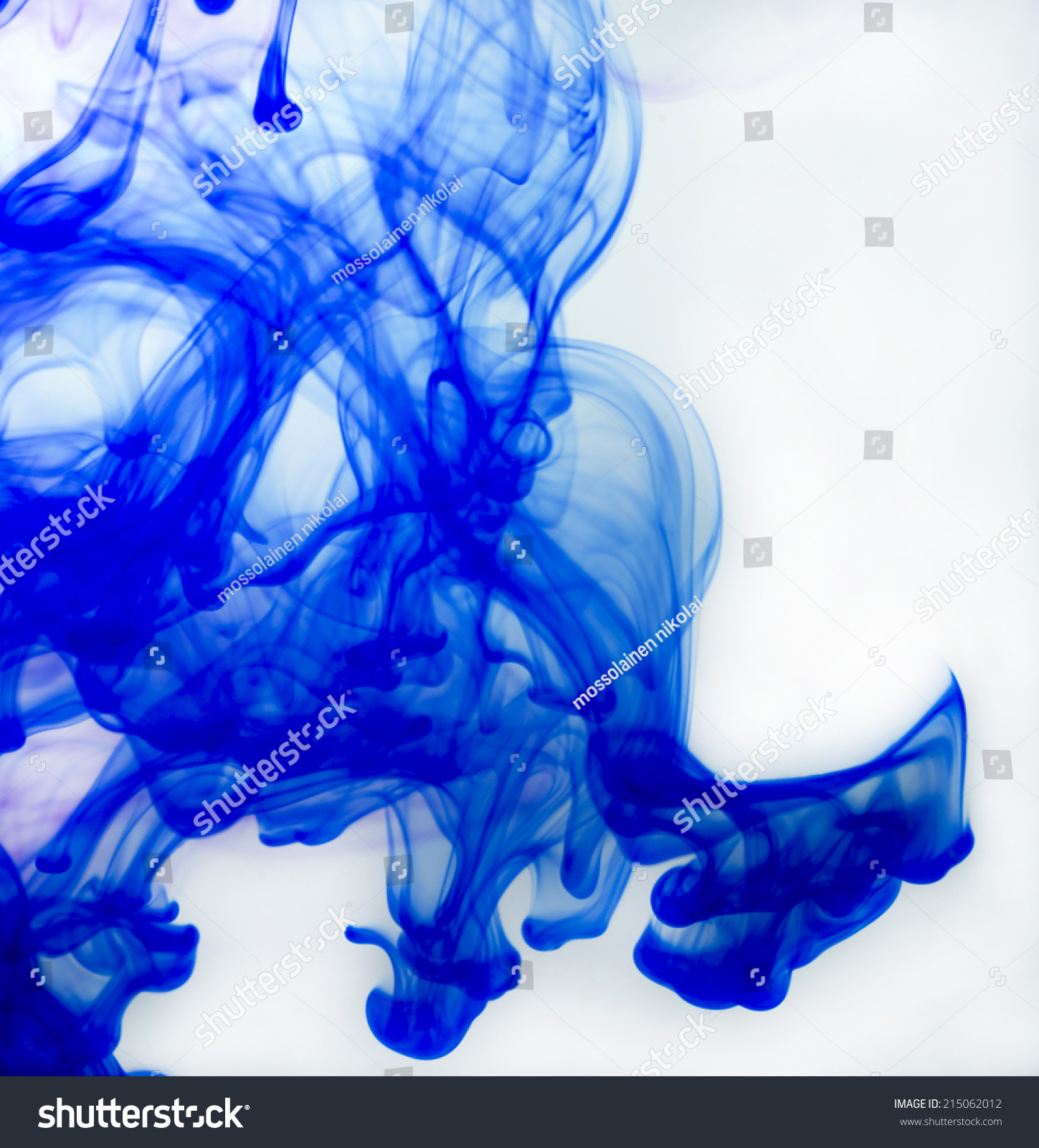Cyan Ink Dissolved Water Stock Photo 215062012 - Shutterstock