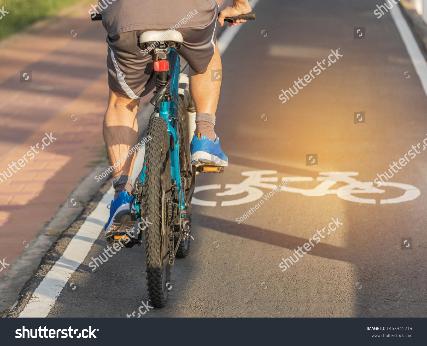 bicycle for exercise on road