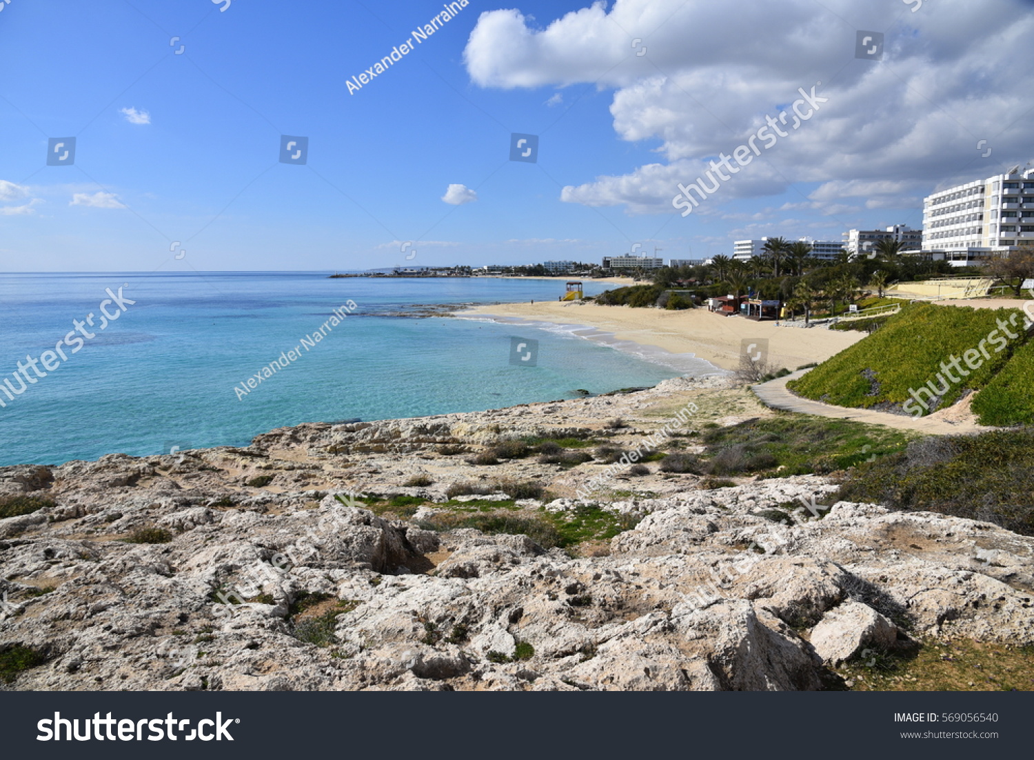 Cyprus Ayia Napa Beaches Stock Photo (Edit Now) 569056540