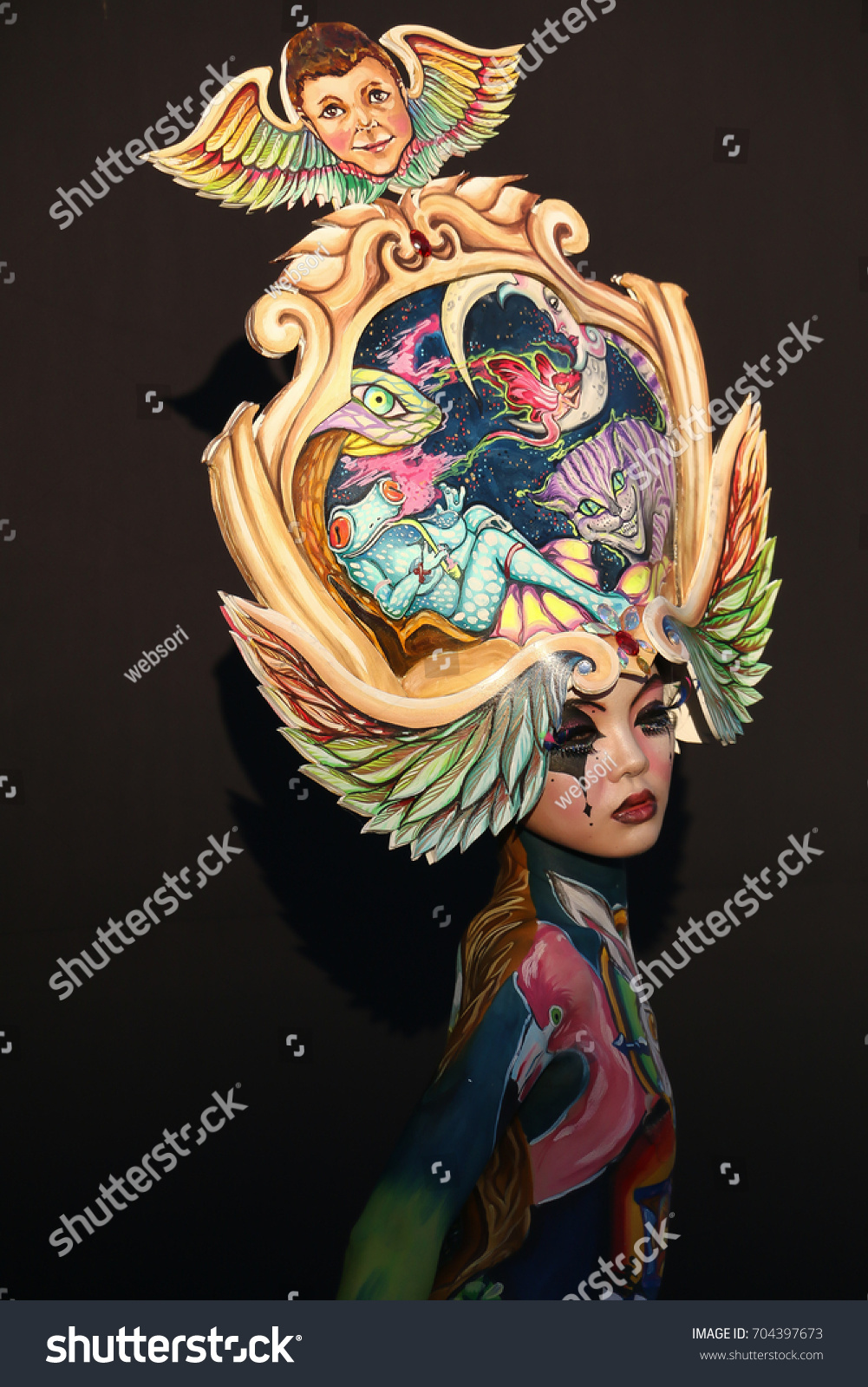 DAEGUKOREA AUGUST 262017 Body Painting Model Stock Photo Edit Now