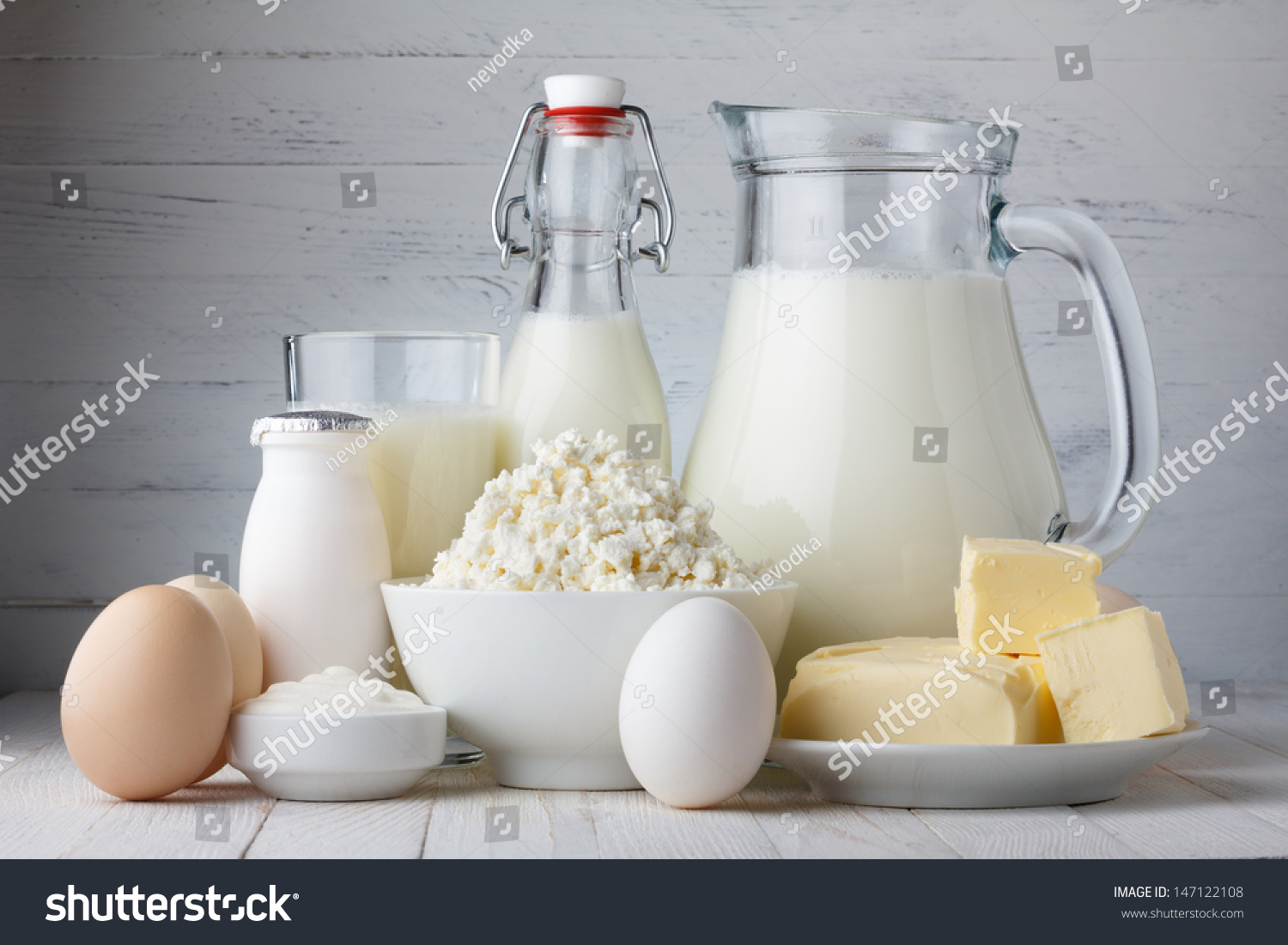 Dairy Products On Wooden Table Stock Photo 147122108 Shutterstock Dairy Products On Wooden Table Stock Photo 147122108 Shutterstock