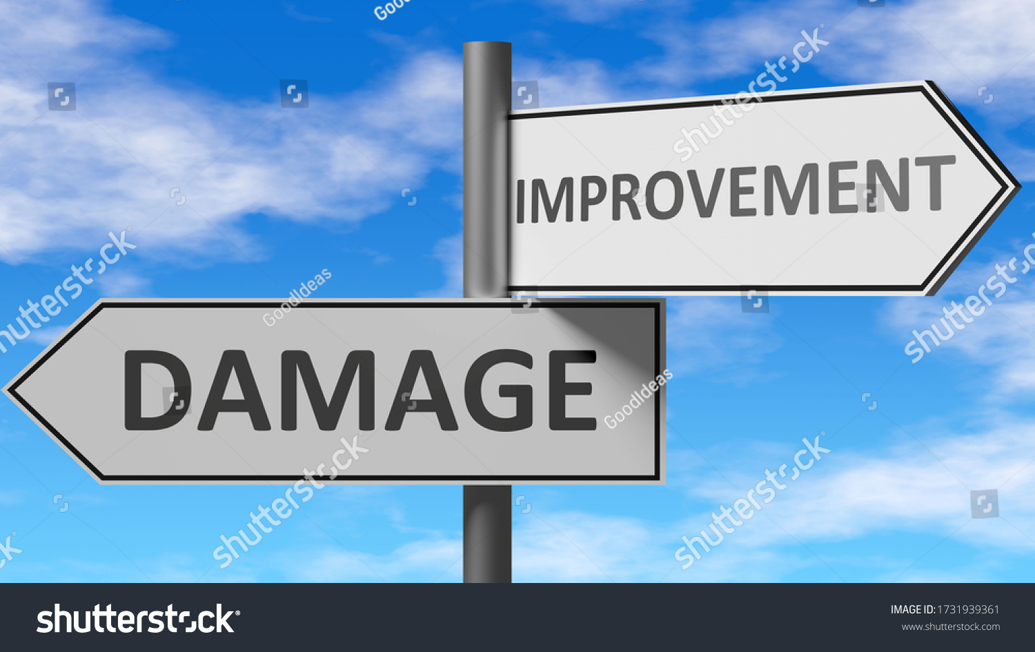 damage-improvement-choice-pictured-words-damage-stock-illustration