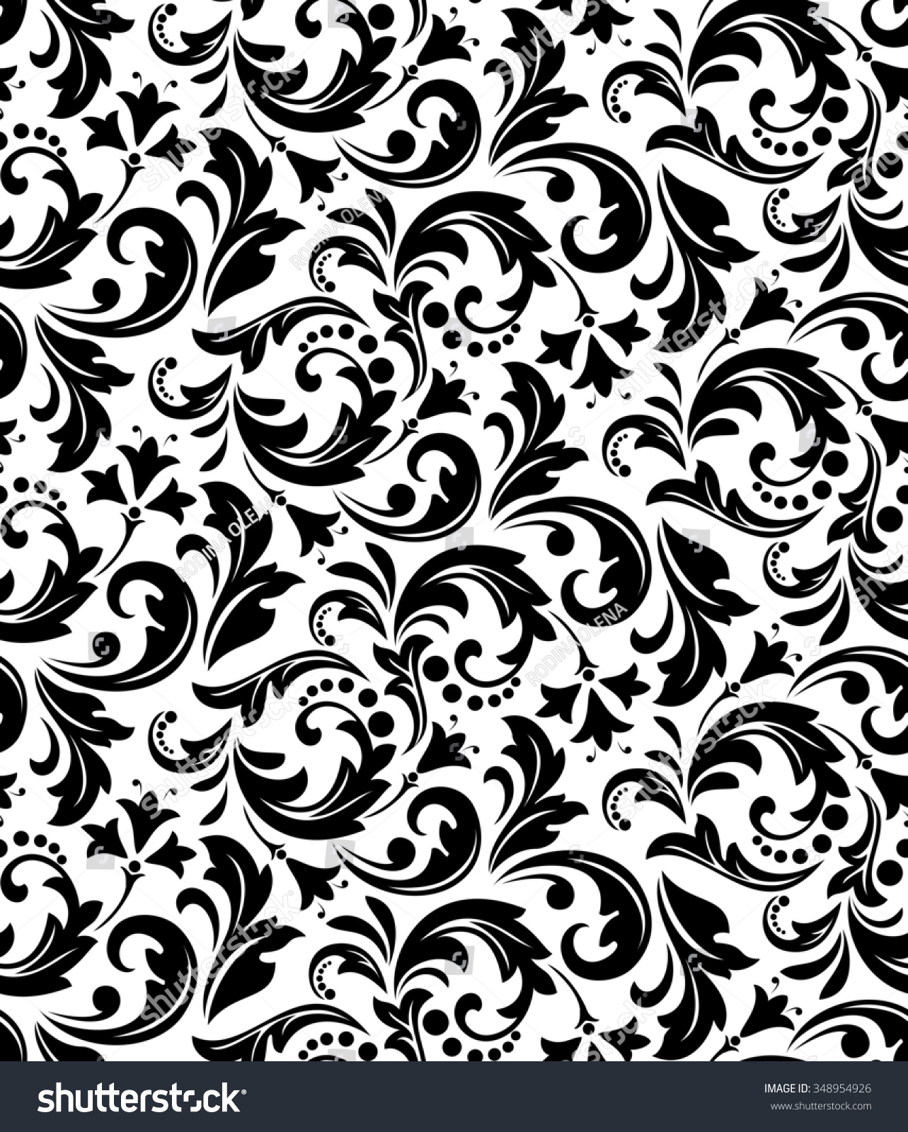 Damask Seamless Floral Pattern Royal Wallpaper Stock Illustration ...