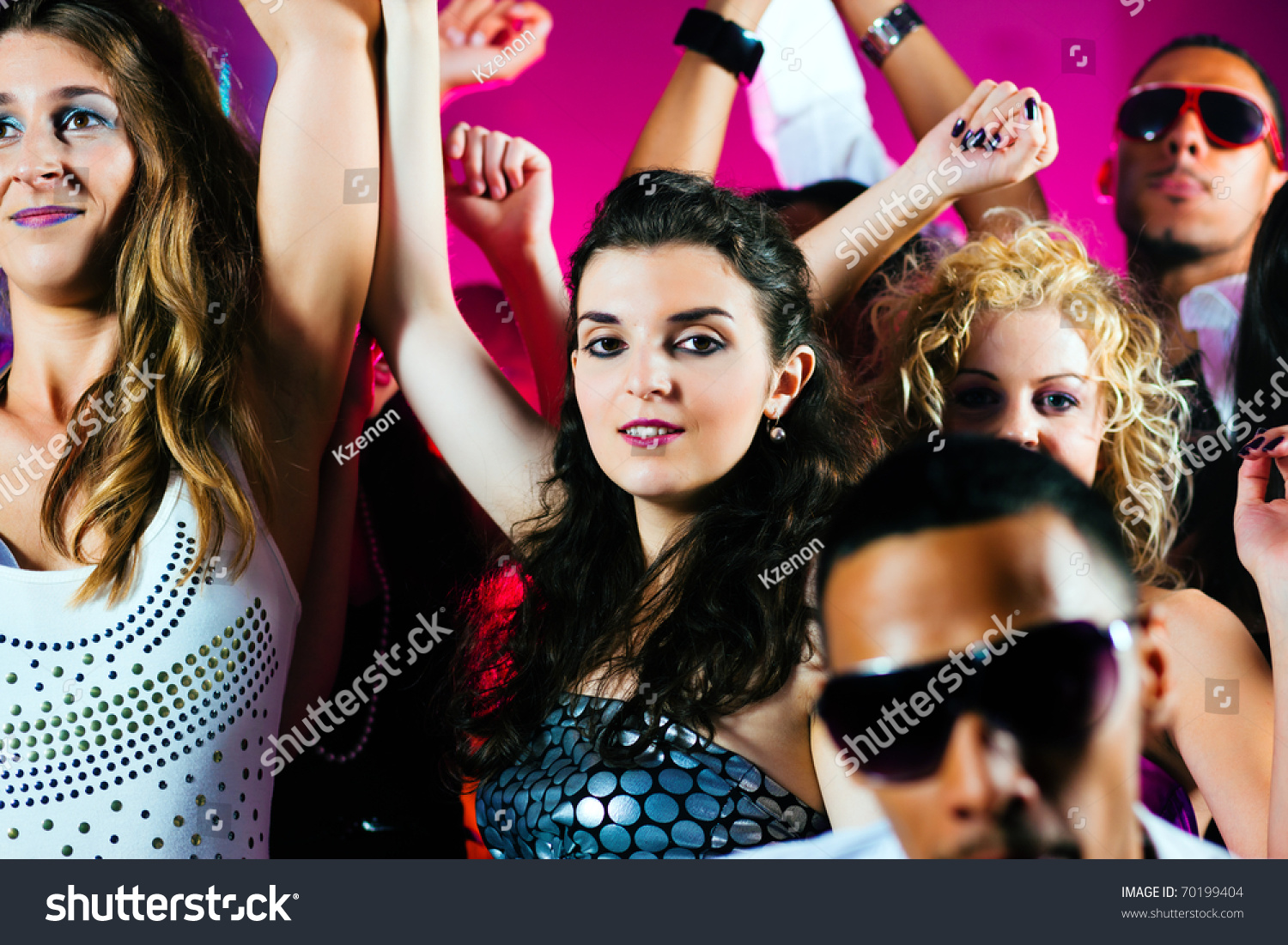 Dance Action Disco Club Group Friends Stock Photo 70199404 - Shutterstock