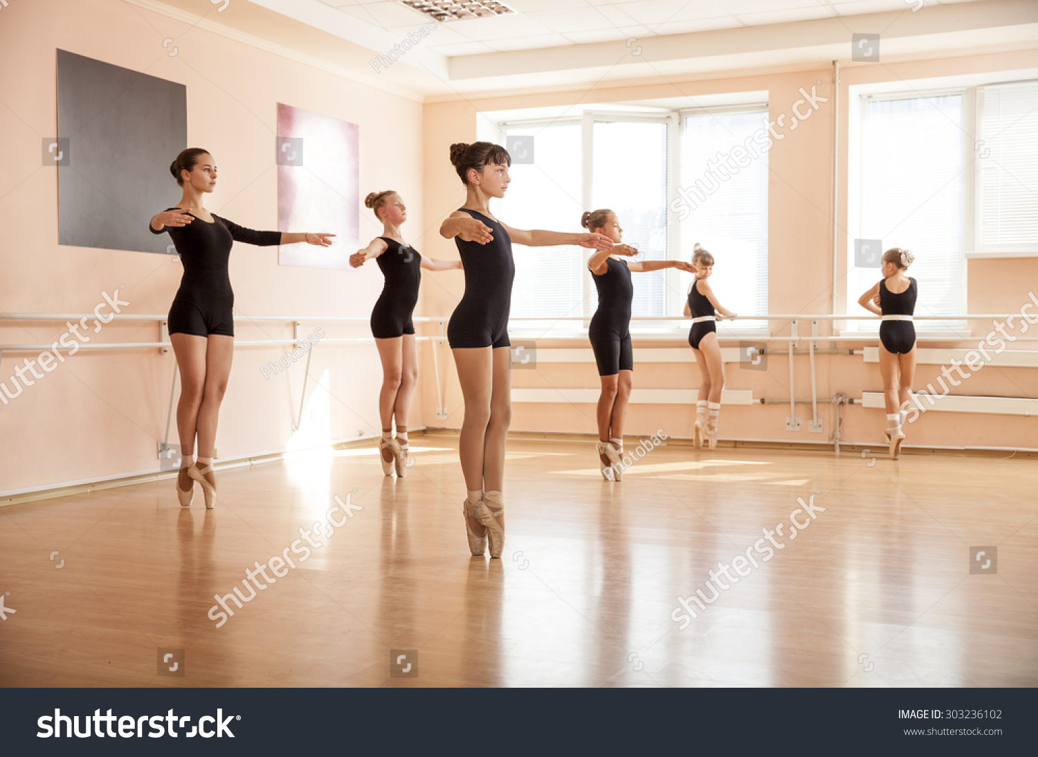 Dancer Doing Exercises Ballet Class Stock Photo 303236102 - Shutterstock