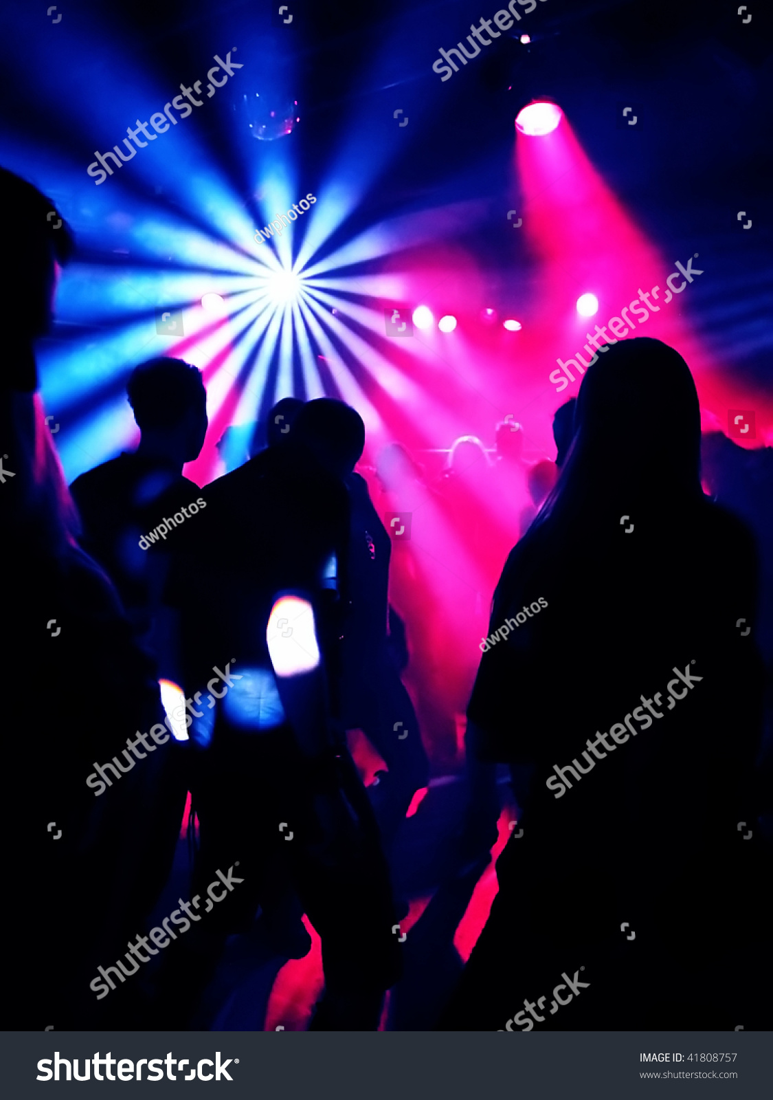 Dancing People In A Disco Stock Photo 41808757 : Shutterstock