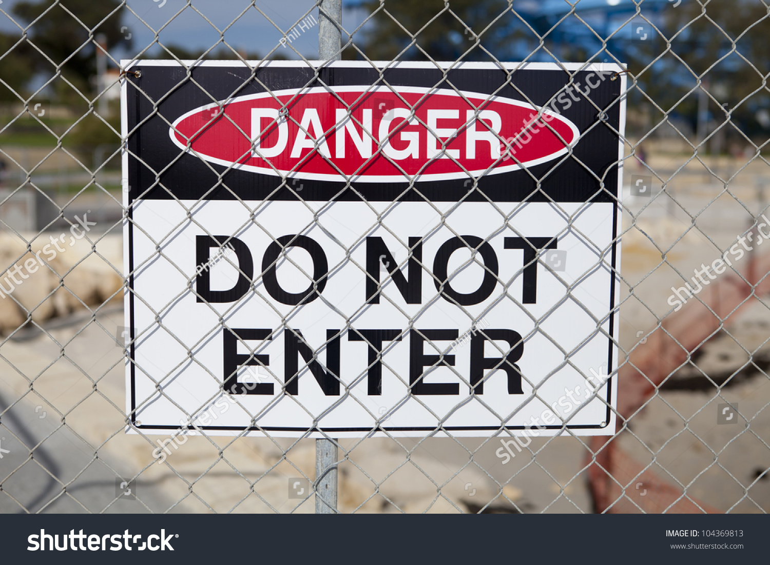 Danger Do Not Enter Sign Stock Photo 104369813 : Shutterstock