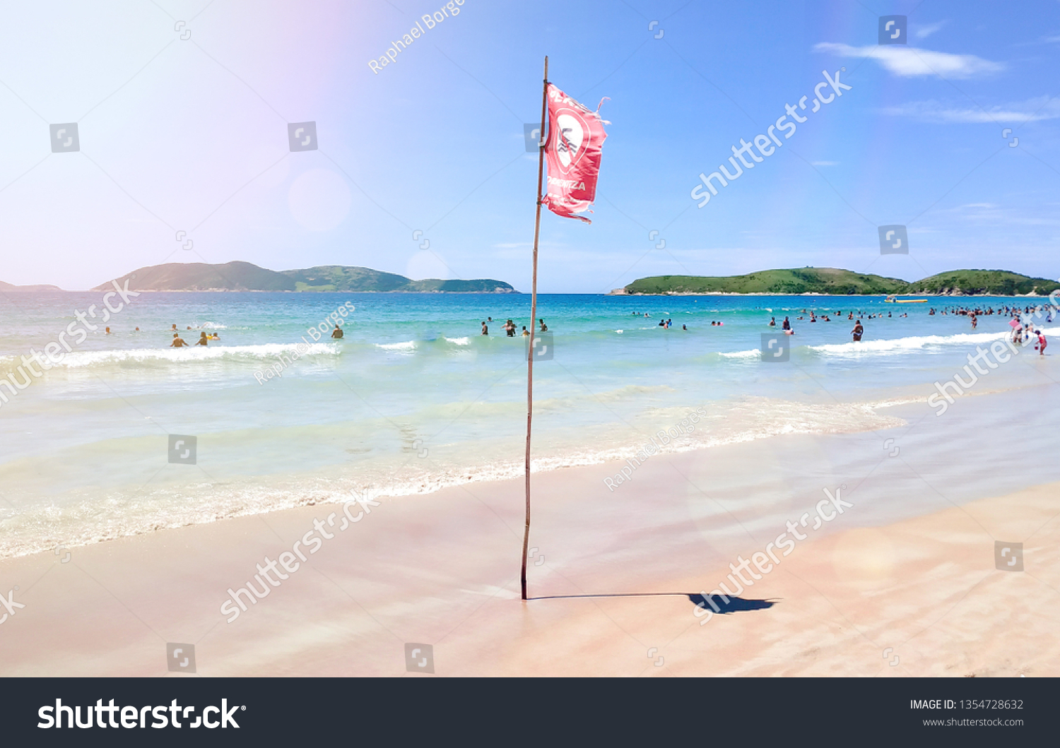 Dangerous Strong Current Sign Praia Do Stock Photo Edit Now