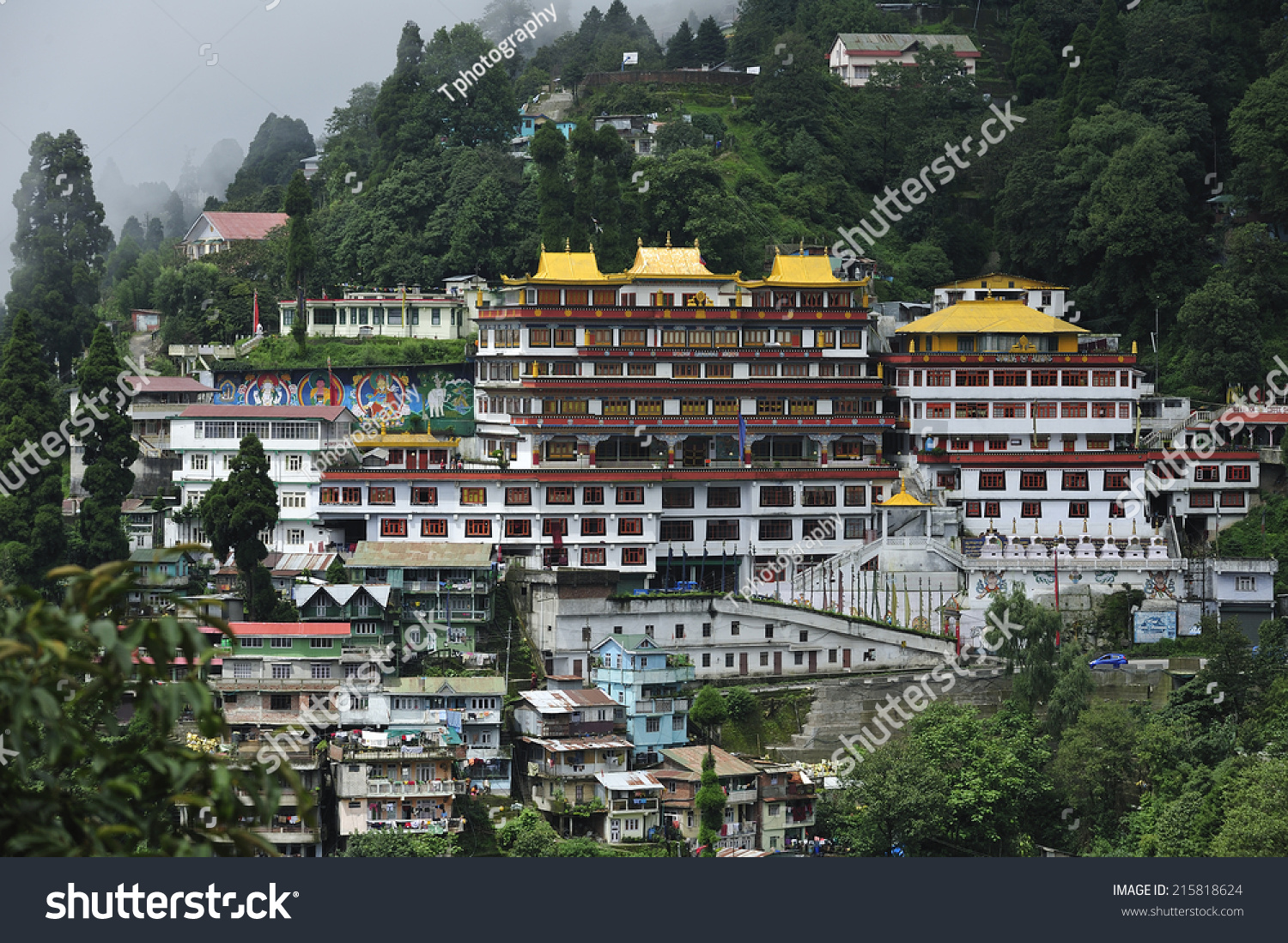 External View Of Monastery Of Agiou Panteleimonos Holy Mount Athos