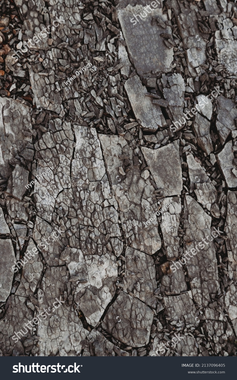 Dark Rock Texture Cracks Stock Photo 2137096405 | Shutterstock