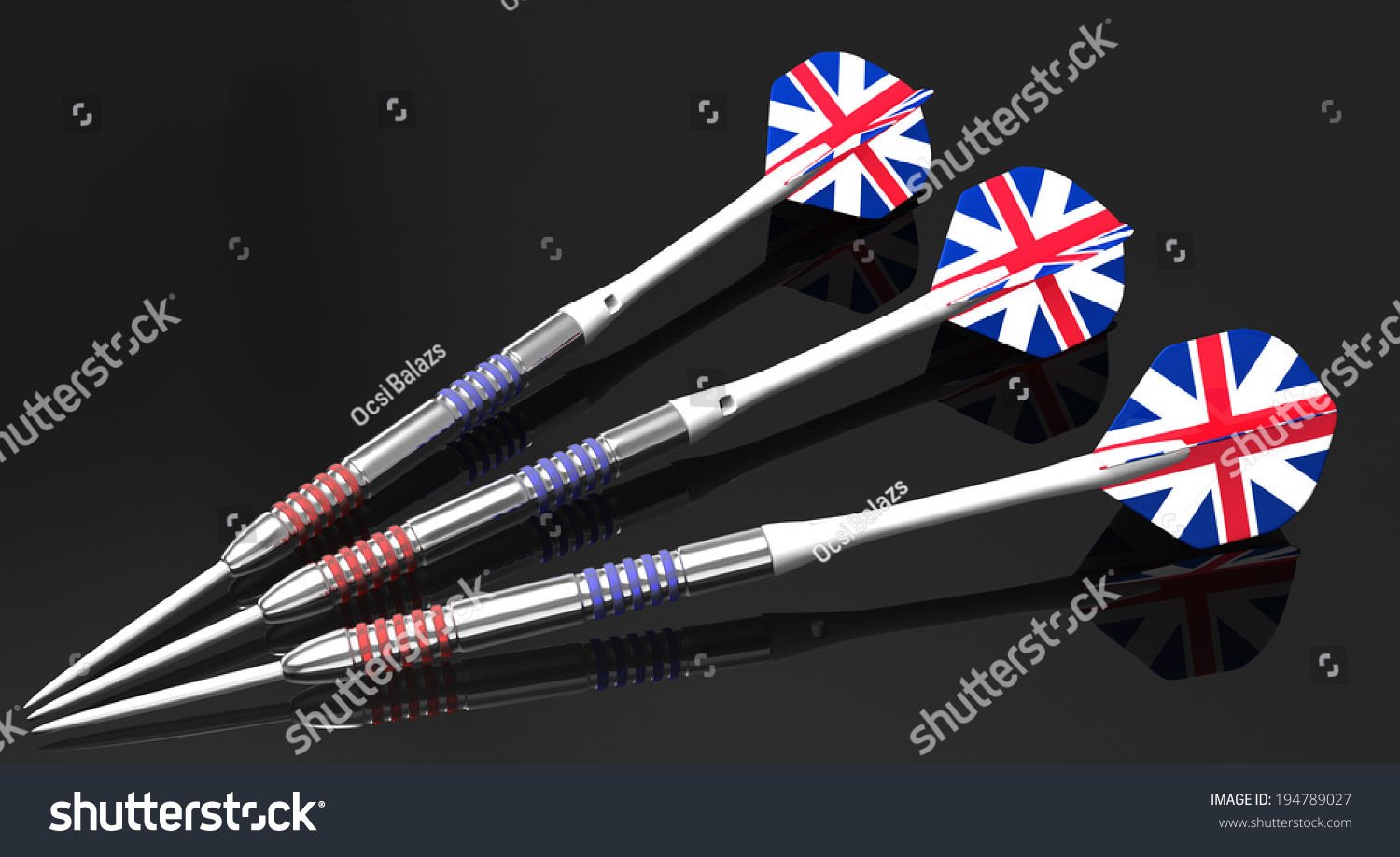 England Flag Dart Flights 