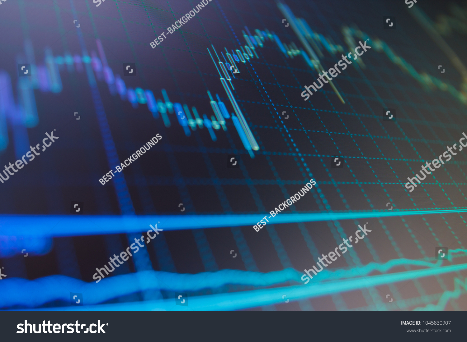Data Analyzing Forex Market Charts Quotes Stock Photo Edit Now - 