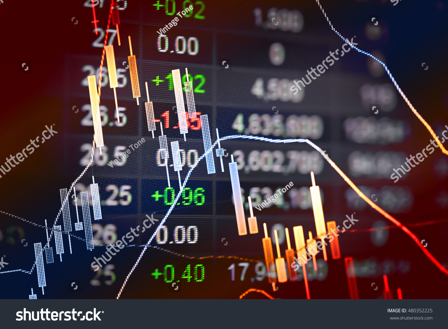 Data Analyzing Forex Market Trading Charts Stock Photo Edit Now - 