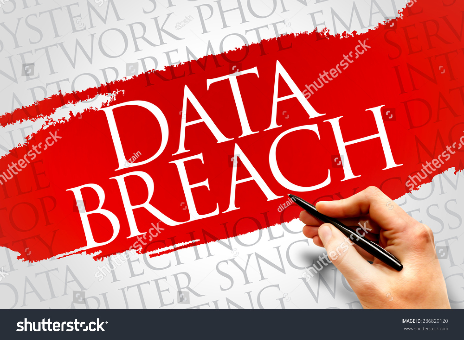 Data Breach Security Incident Which Malicious Stock Photo 286829120 ...