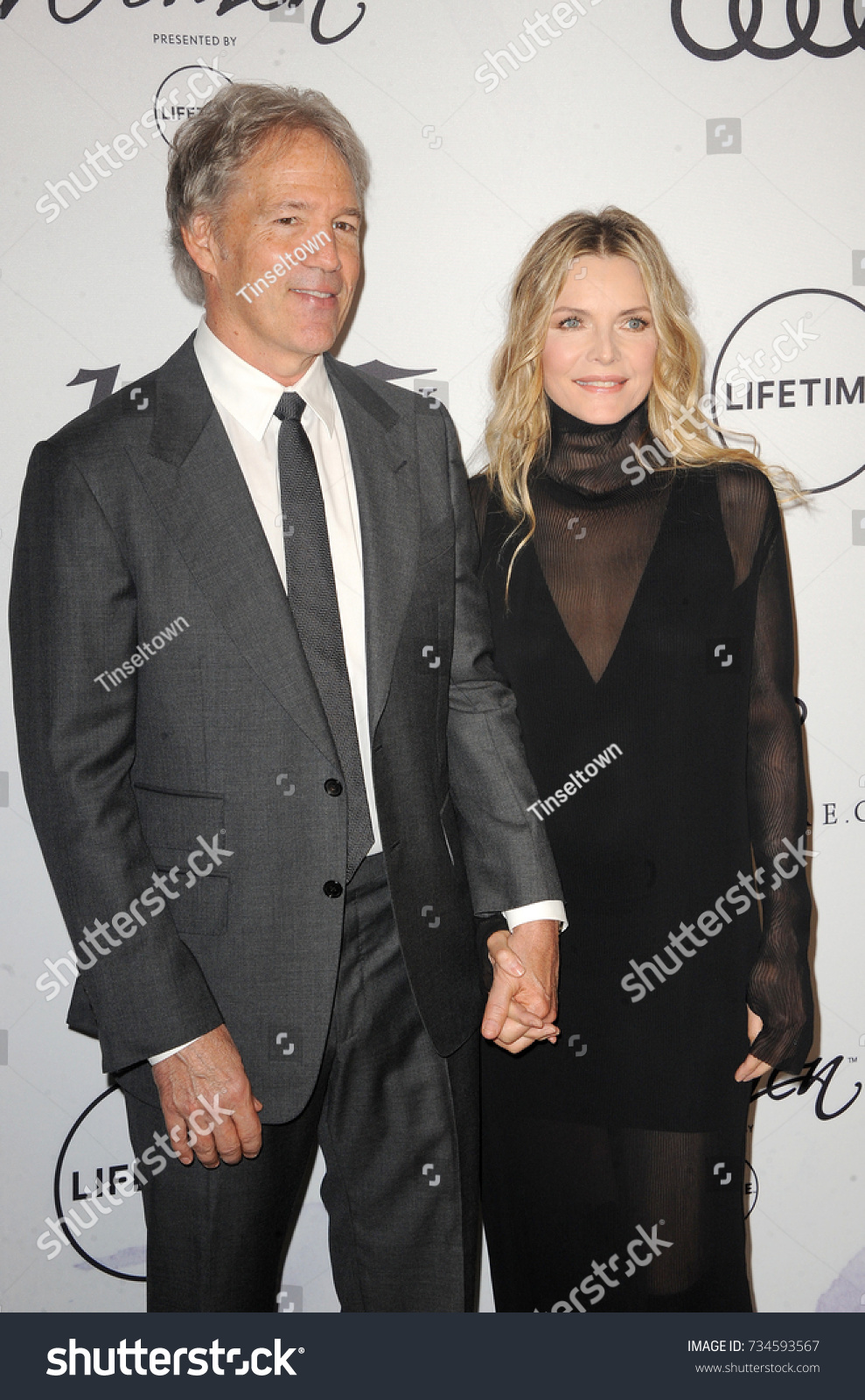David E Kelley Michelle Pfeiffer Varietys Stock Photo 734593567