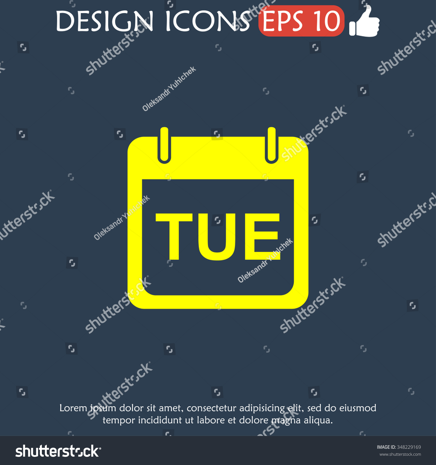 Days Week Modern Design Flat Style Stock Illustration 348229169 